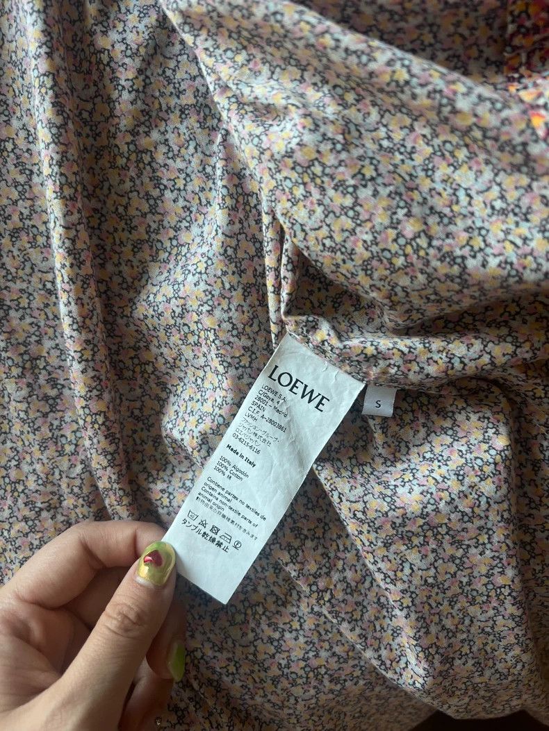 Loewe LOEWE A chequered floral shirt Size S / US 4 / IT 40 - 4 Thumbnail
