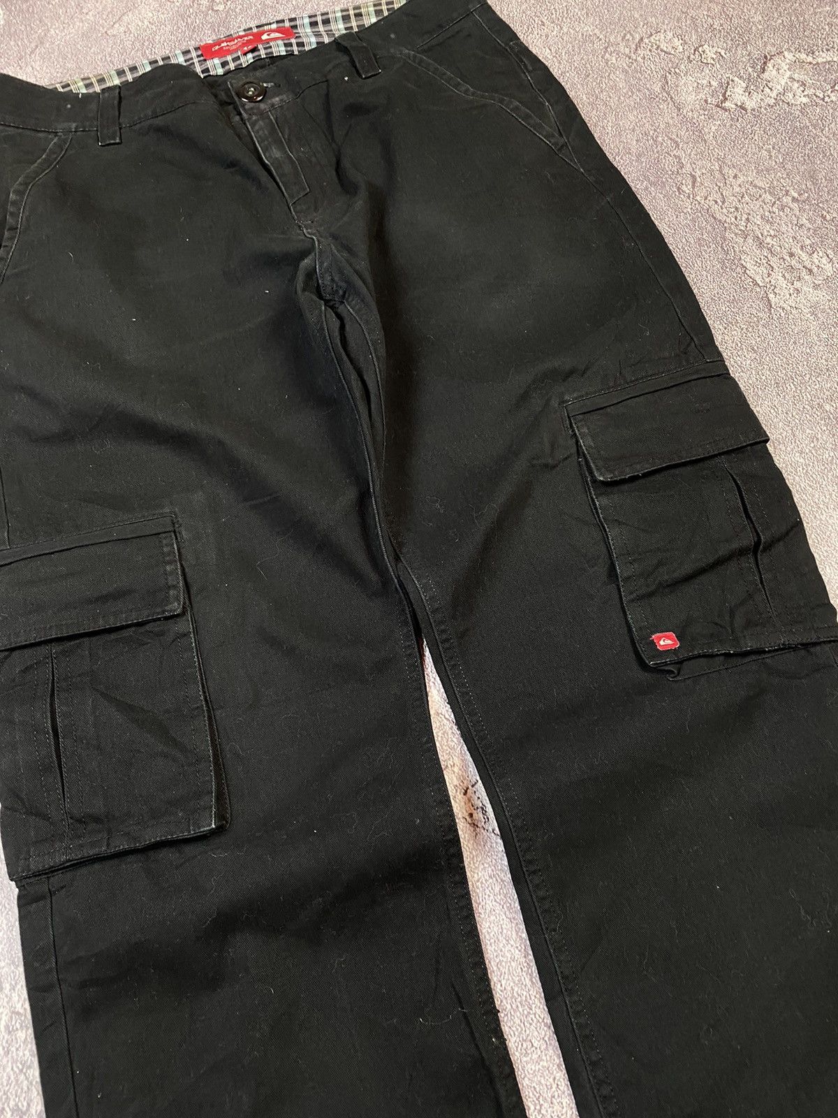 Quiksilver VTG Quiksilver Cargo Black Pants Surf Style Streetwear Size US 31 - 5 Thumbnail