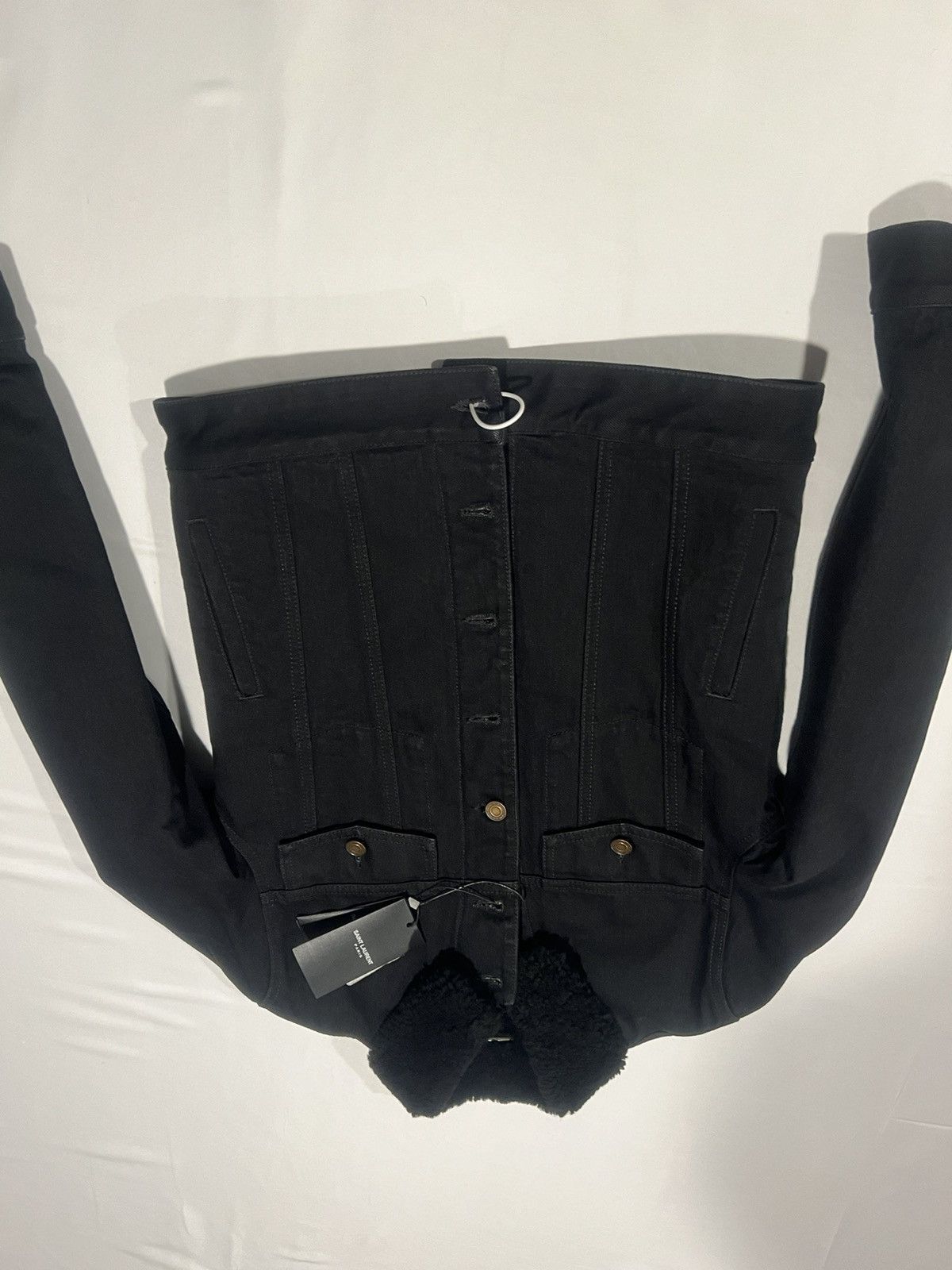 Saint Laurent Paris Saint Laurent men’s denim shearling jacket. S. $2500 Size US S / EU 44-46 / 1 - 1 Thumbnail