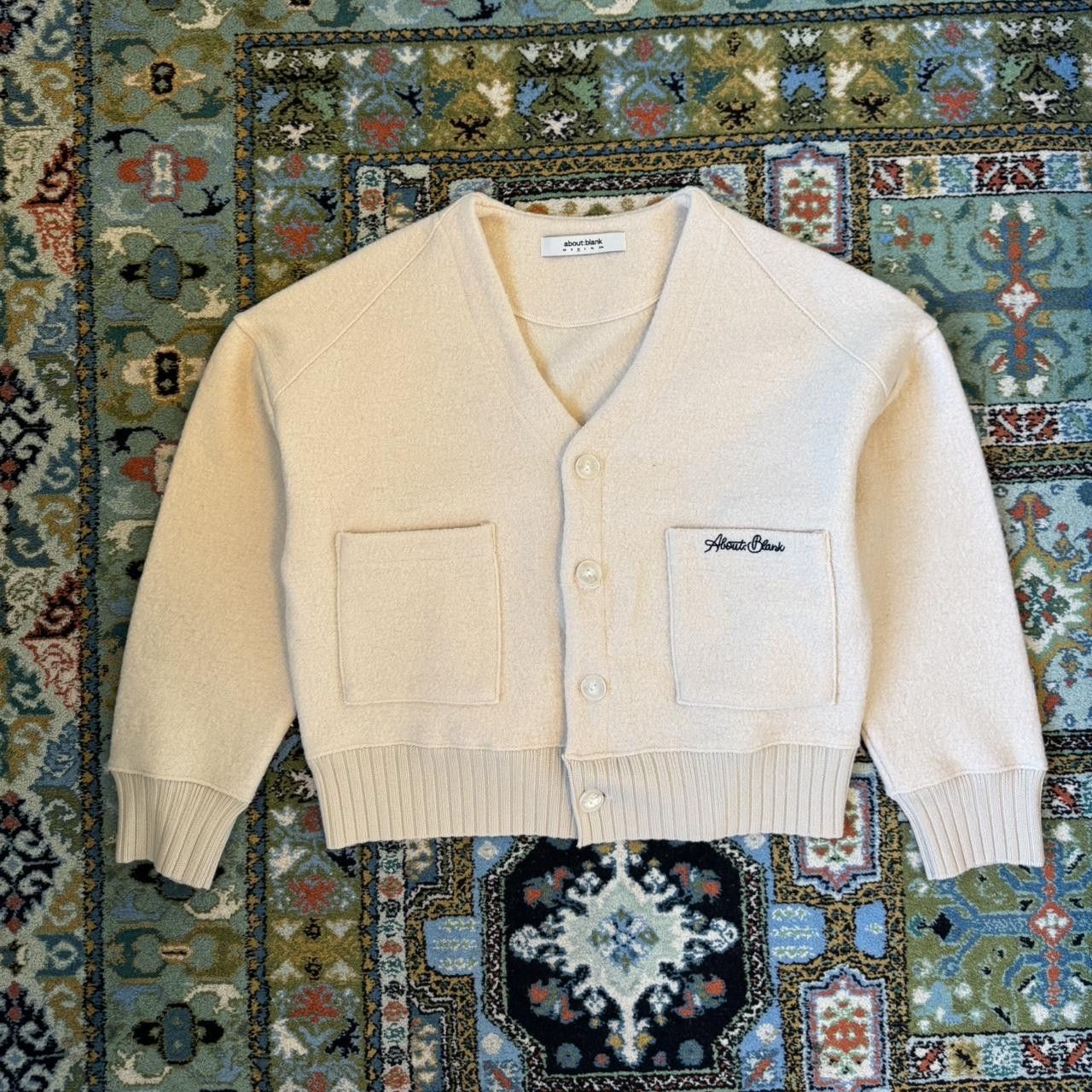 About:Blank About:Blank OG Cropped Wool Cardigan Size US M / EU 48-50 / 2 - 1 Thumbnail
