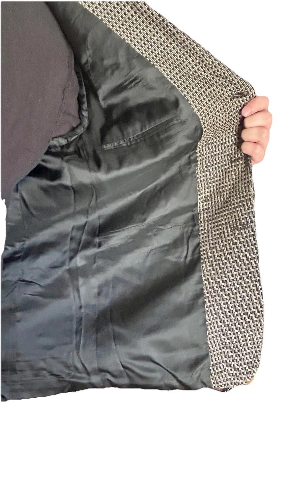 Other Rick Pallack Sport Coat 44R Canada Silk Wool Check 3-Button Size 44R - 6 Thumbnail
