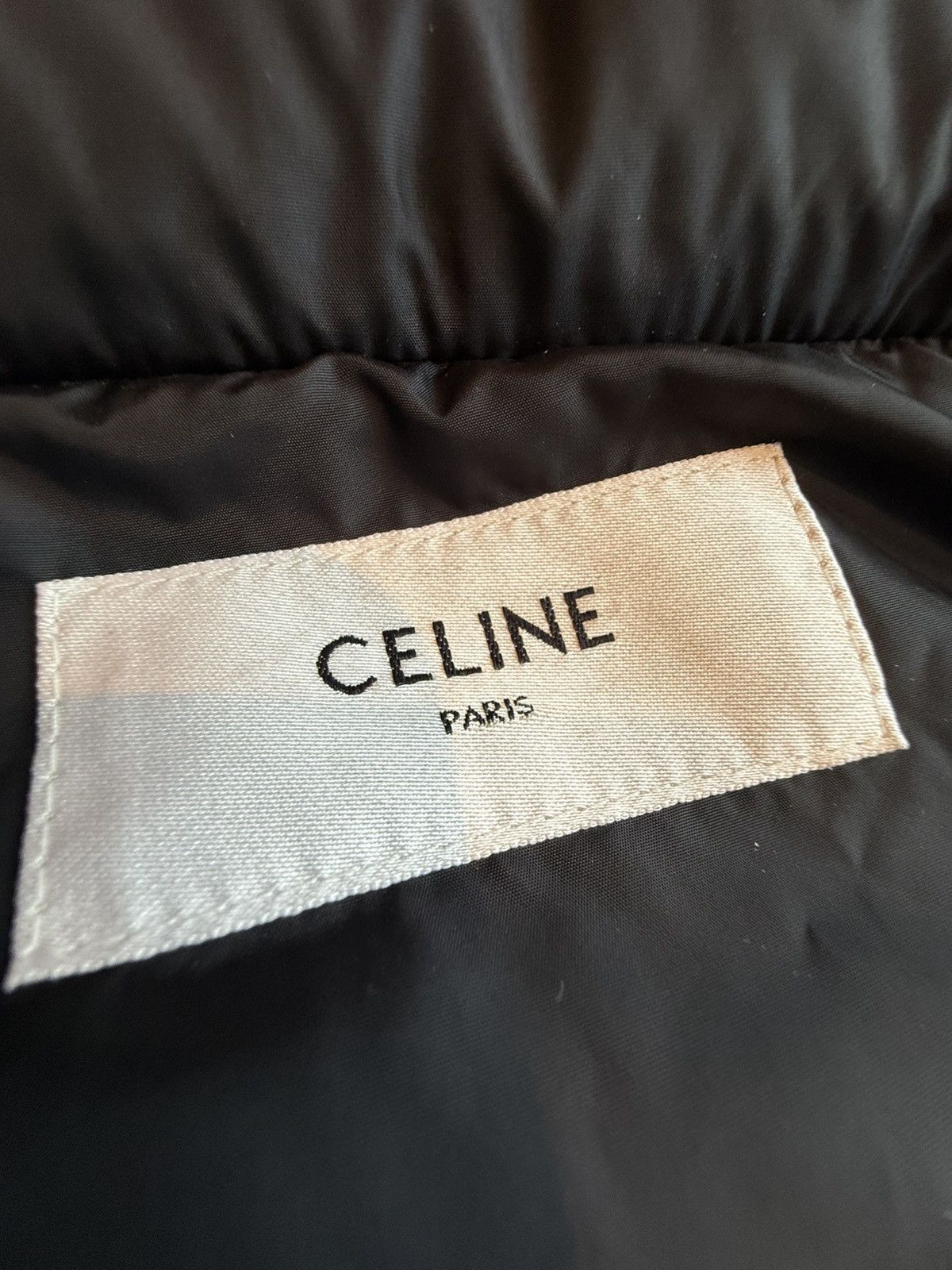 Celine $5k Celine Long Triomphe black logo coat jacket Hedi Slimane Size US M / EU 48-50 / 2 - 23 Thumbnail