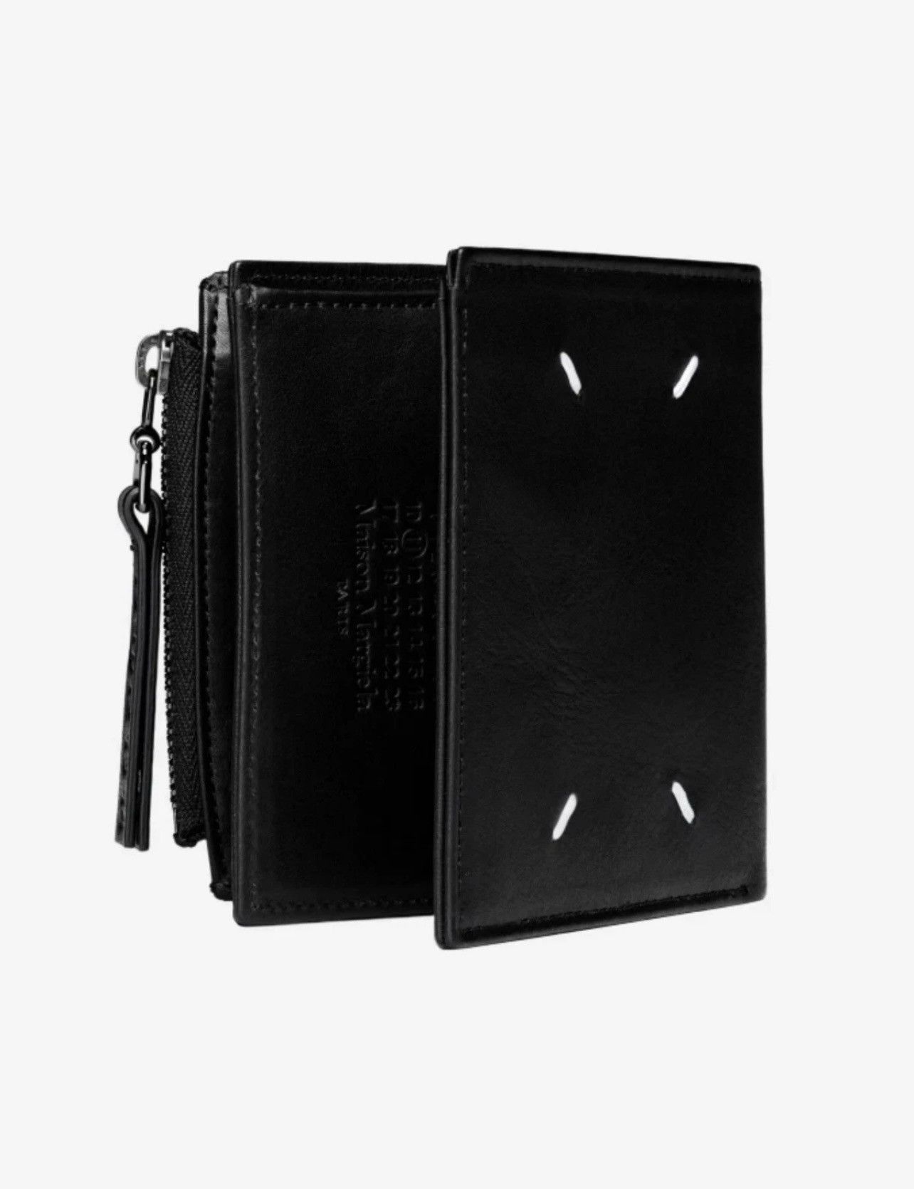 Maison Margiela Maison Margiela Wallets Black Leather Unisex Card Holder Size ONE SIZE - 2 Thumbnail