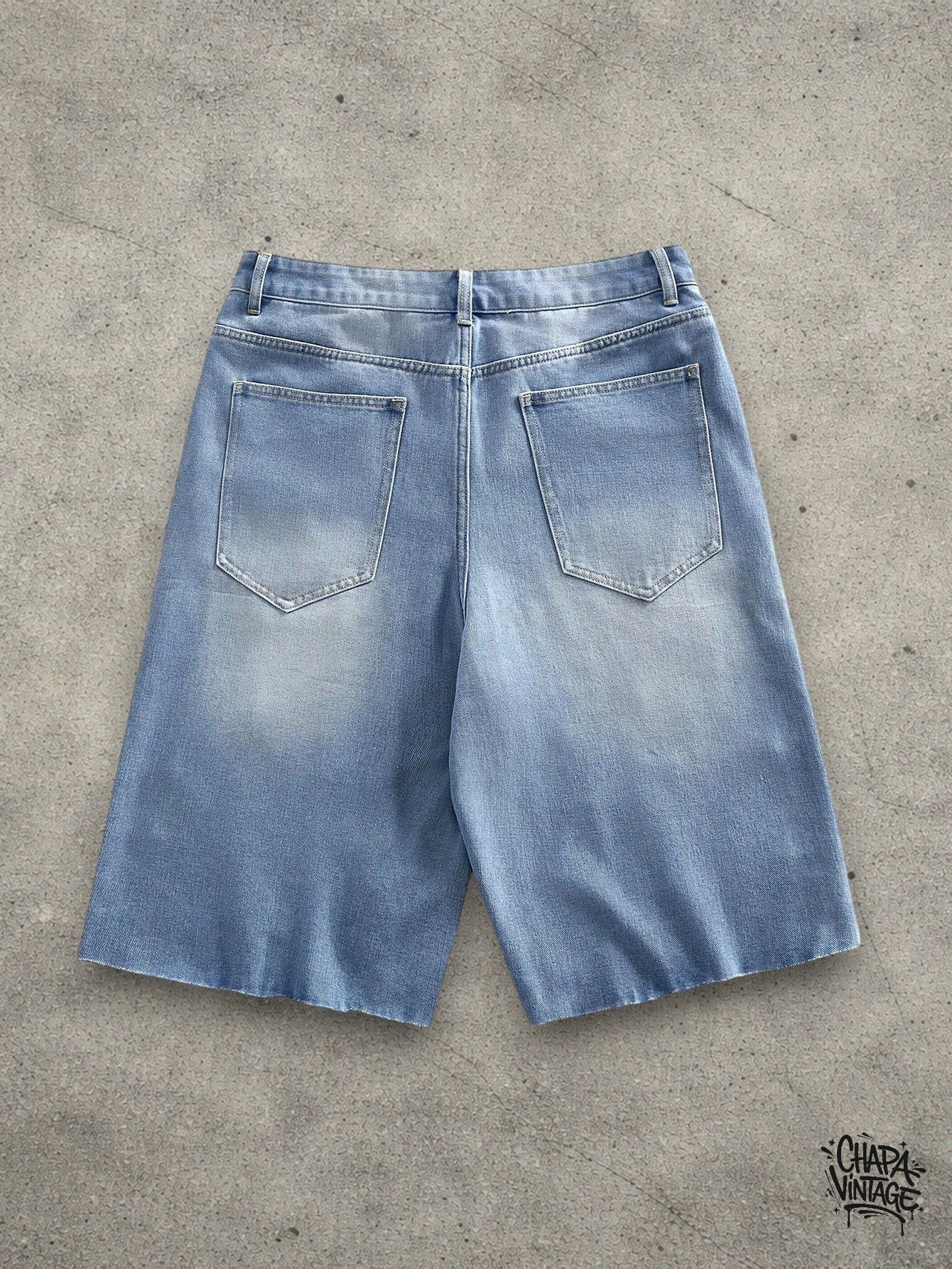 Japanese Brand Washed ripped jeans shorts Size US 32 / EU 48 - 2 Thumbnail