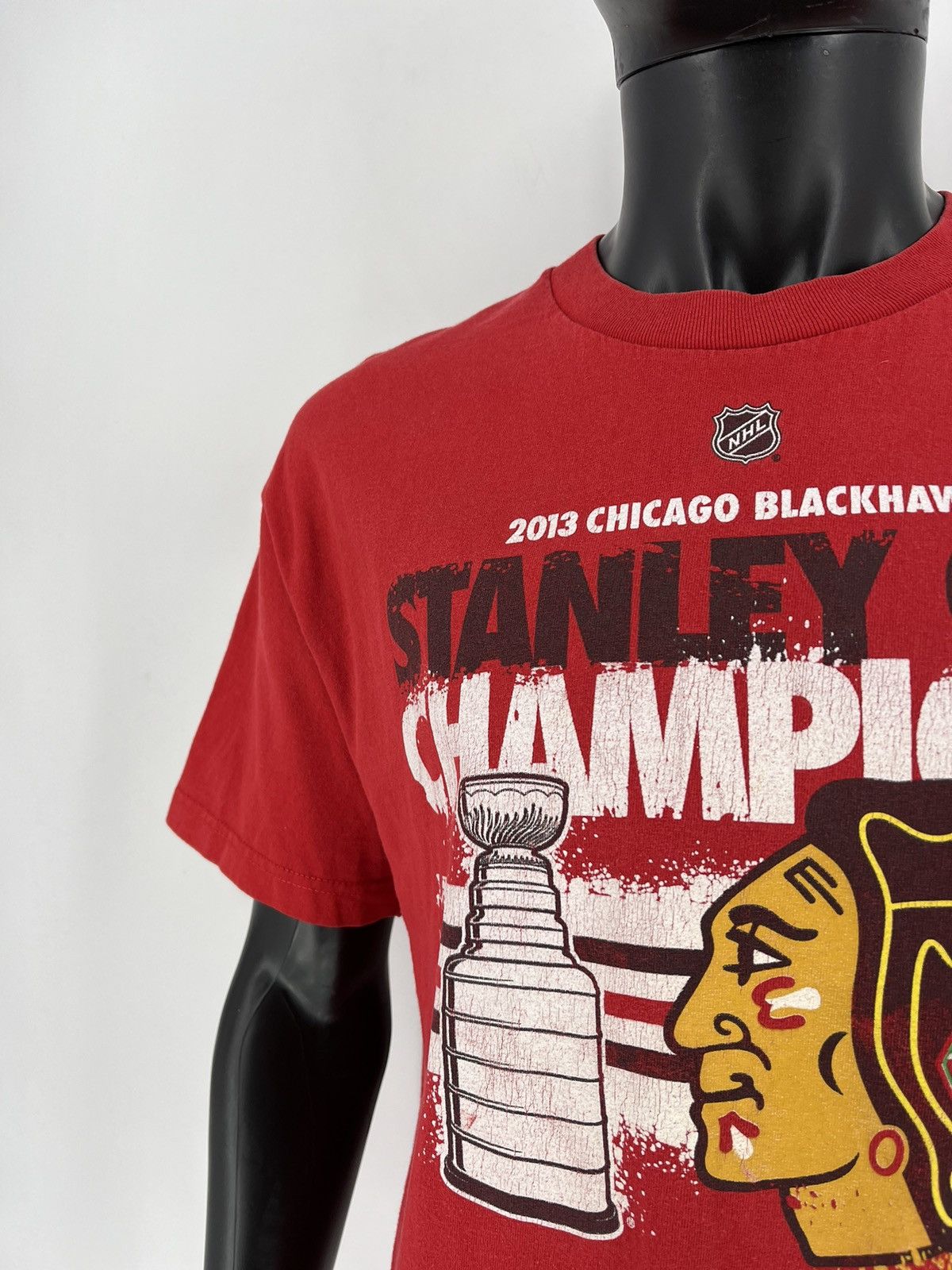 NHL × Reebok × Vintage Reebok Chicago Blackhawks Hockey 2013 Stanley Cup Champions Size US L / EU 52-54 / 3 - 6 Thumbnail