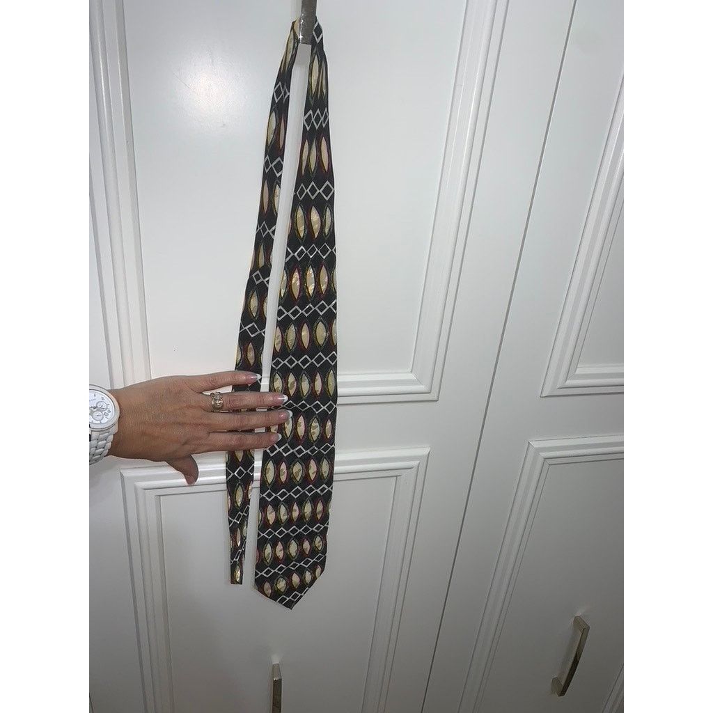Polo Ralph Lauren Polo Ralph Lauren Men's Geometric Silk Tie Multicolor Size ONE SIZE - 4 Thumbnail