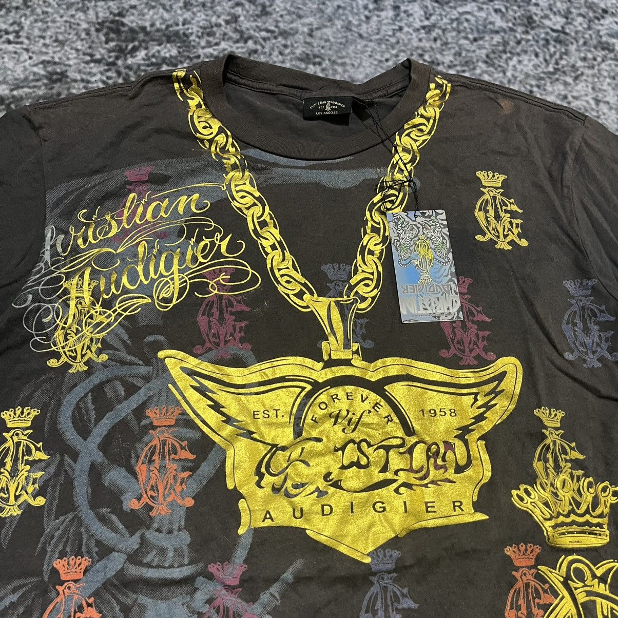 Christian Audigier Vintage Y2K Christian Audigier T Shirt Hip-Hop Grunge Skater Size US XL / EU 56 / 4 - 5 Thumbnail