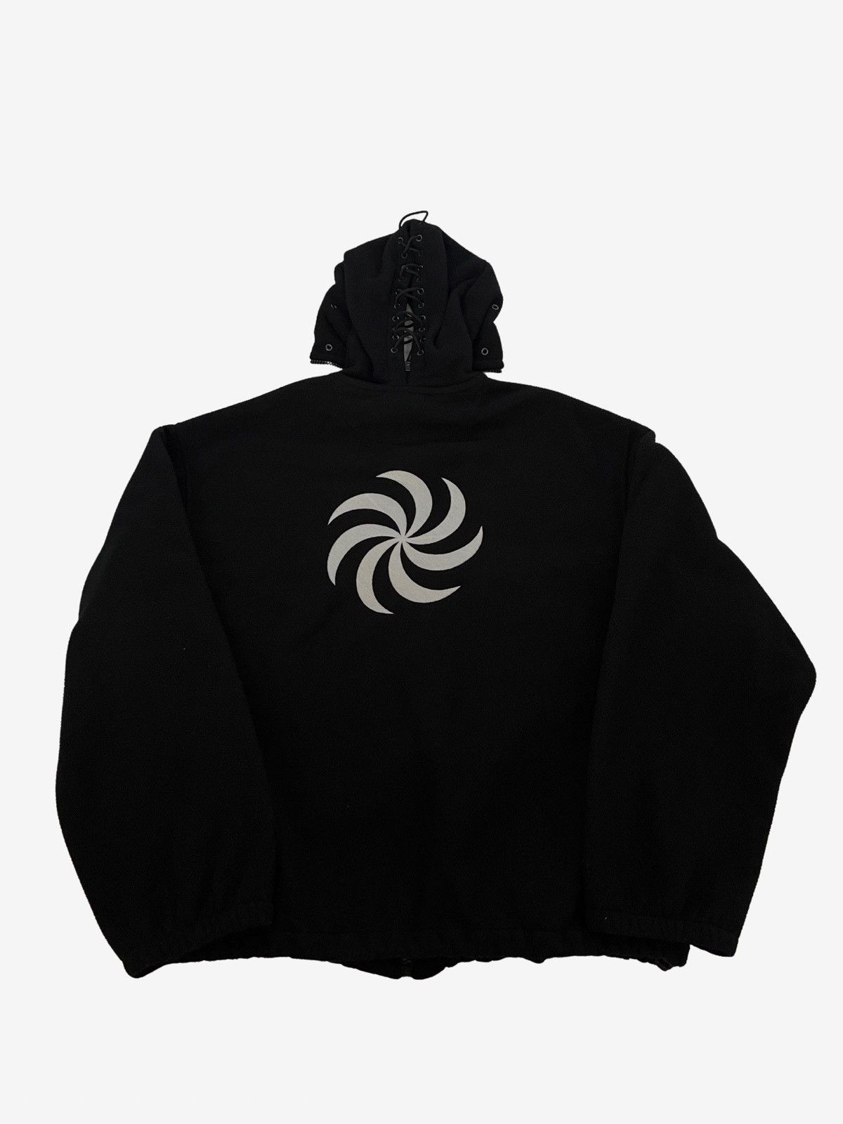 Vetements *RARE* Vetements SS19 Black Gimp Mask Bullet Fleece Hoodie Size US XS / EU 42 / 0 - 2 Thumbnail