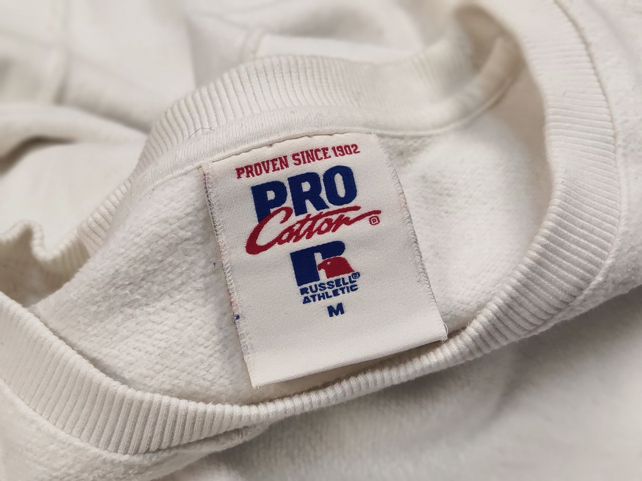 Russell Athletic Vintage Russell Athletic Pro USA Patchwork Boxy Sweatshirt Size US M / EU 48-50 / 2 - 8 Thumbnail