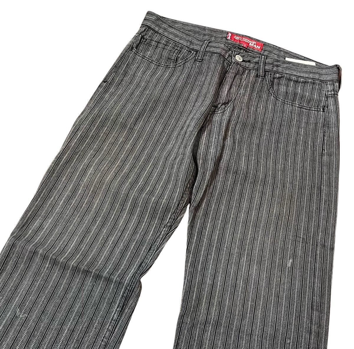 Comme des Garcons Junya watanabe cdg man x levi’s AD2005 striped denim jeans Size US 31 - 2 Thumbnail