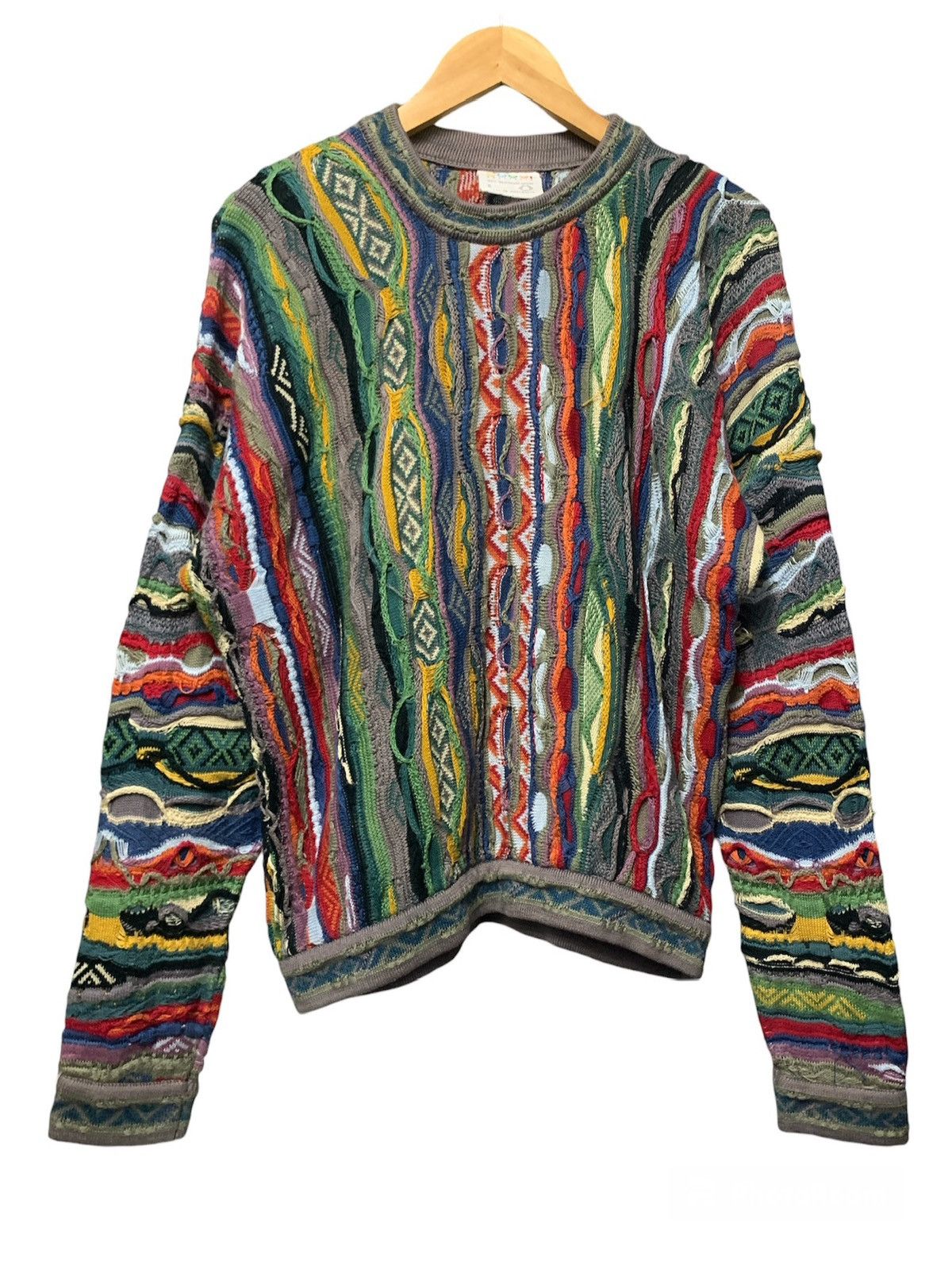 Coogi Coogi Australia 3D Cable Knitted Sweater Crewneck Size US S / EU 44-46 / 1 - 1 Thumbnail
