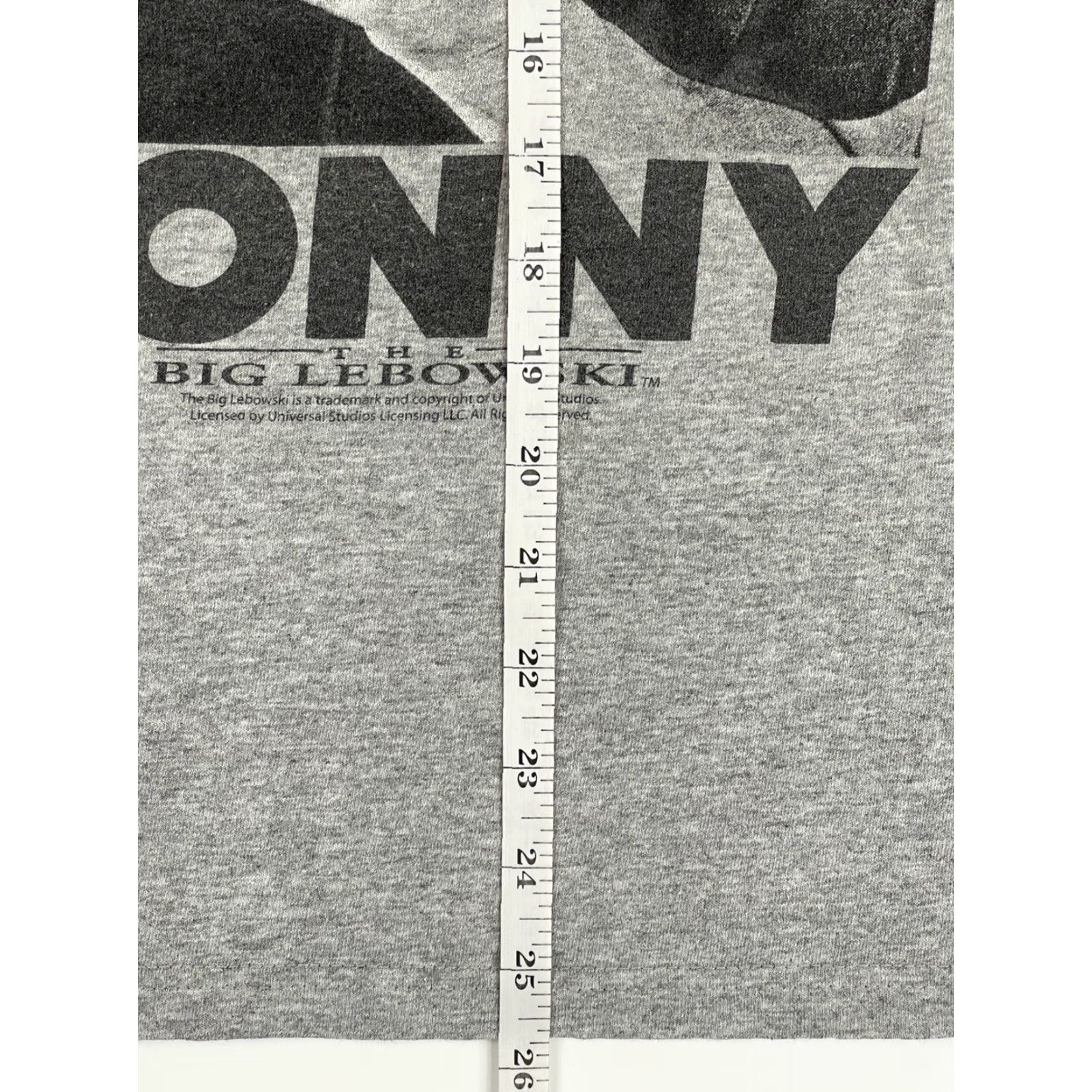 Anvil VINTAGE The Big Lebowski The Dude Steve Buscemi 90s Promo T Shirt L Gray Cotton Unisex Crew Neck Graphic Tee Mens Size US L / EU 52-54 / 3 - 8 Thumbnail
