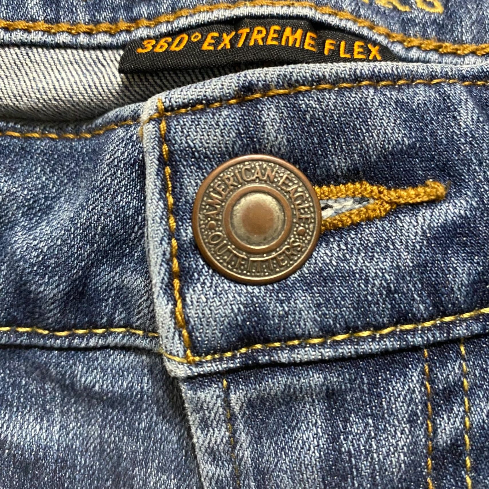 American Eagle Outfitters American Eagle Outfitters Jeans 29x32 Blue Denim Medium Wash Slim Straight Low Rise Men 5-Pocket Design Size US 29 - 4 Thumbnail