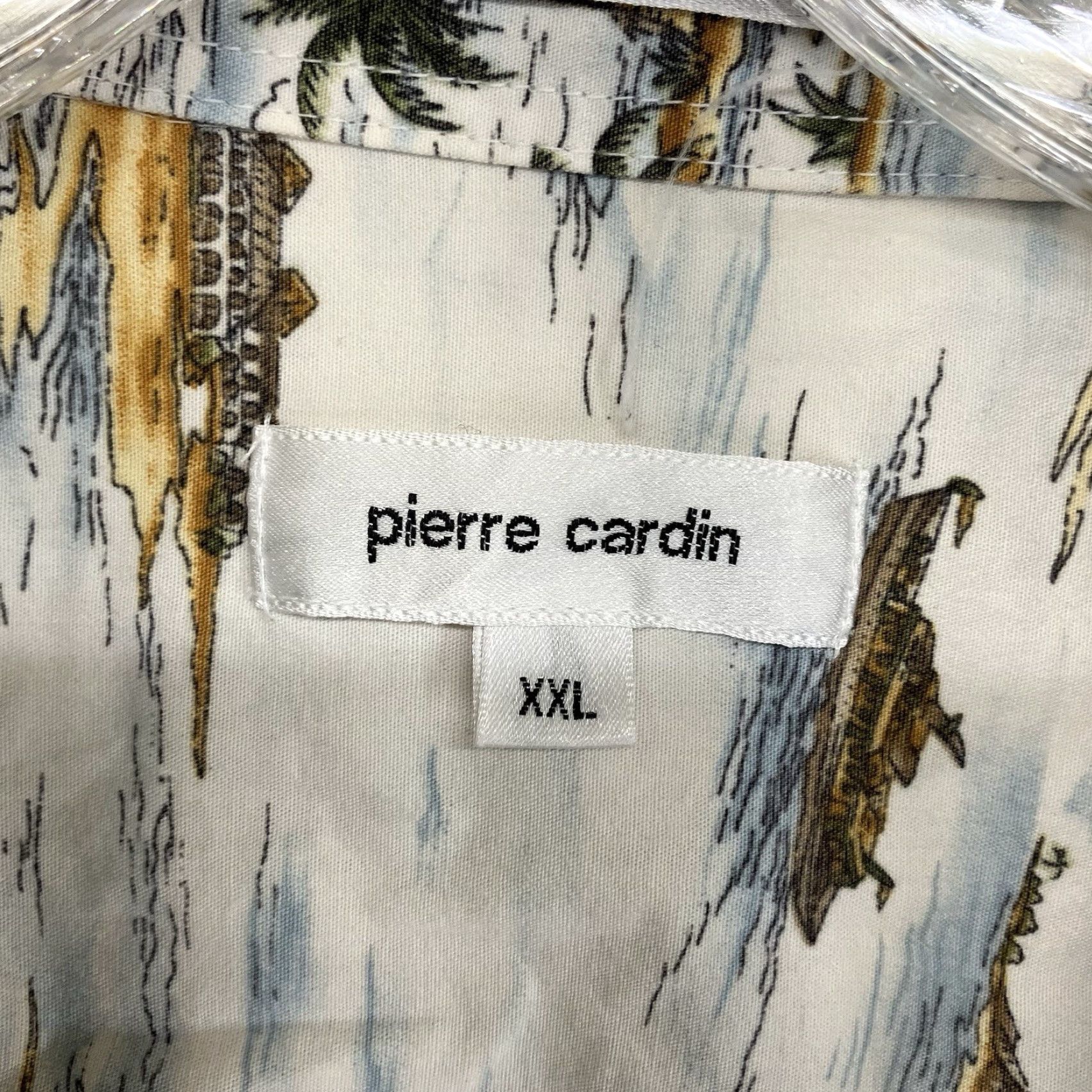 Pierre Cardin VINTAGE Pierre Cardin Men's Hawaiian Shirt 2XL Short Sleeve Cotton Floral Nautical 90s Summer Size US XXL / EU 58 / 5 - 3 Thumbnail