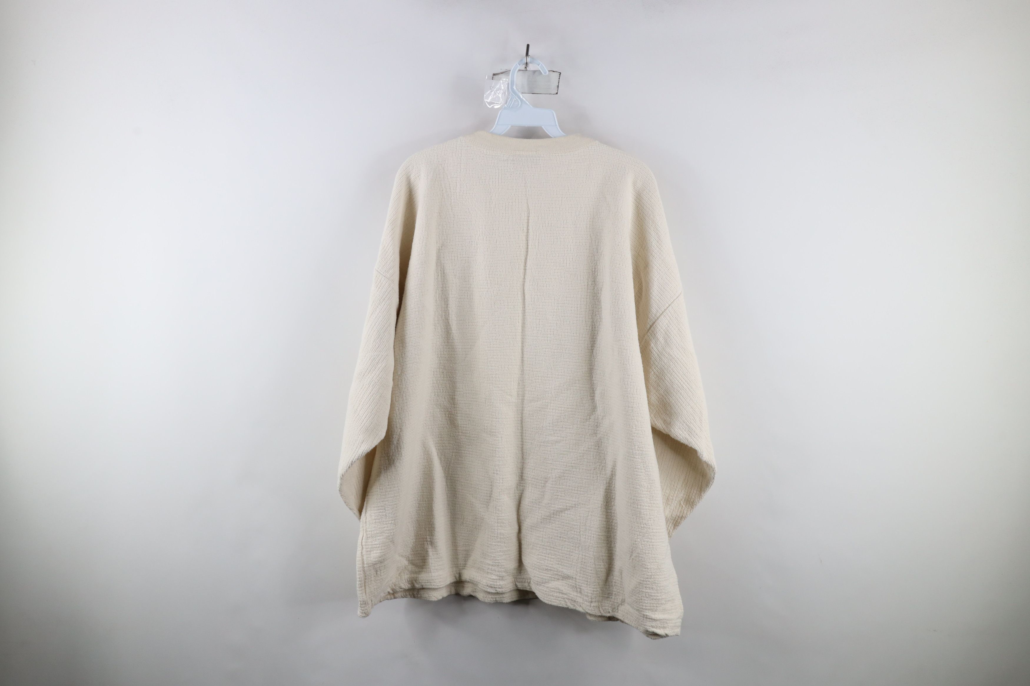 Vintage Vtg 90s Country Primitive Porch Thermal Knit Sweater USA Size XXL / US 16-18 / IT 52-54 - 9 Thumbnail