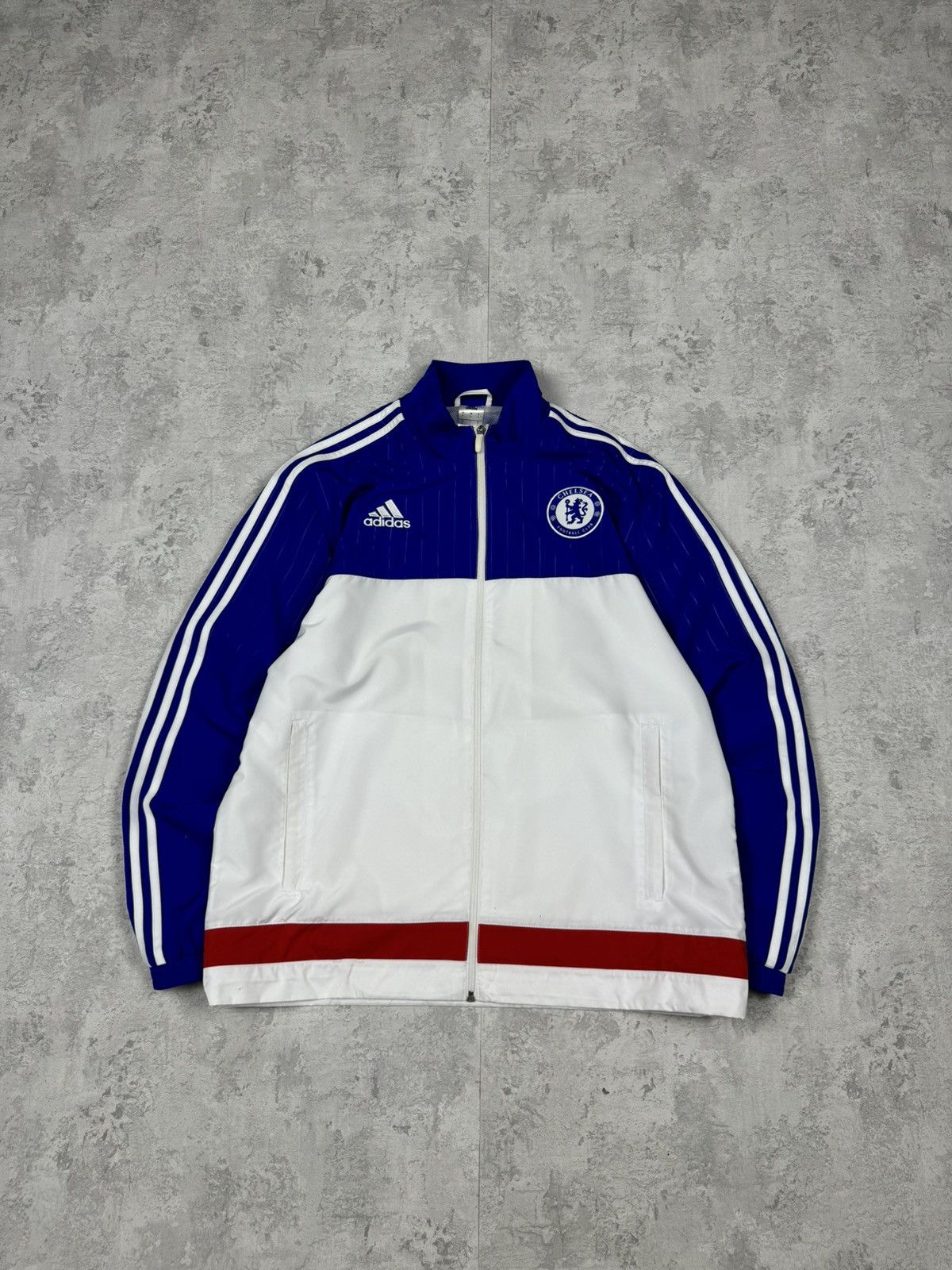 Adidas Vintage Adidas Chelsea Soccer Track Jacket Size L Size US L / EU 52-54 / 3 - 1 Thumbnail