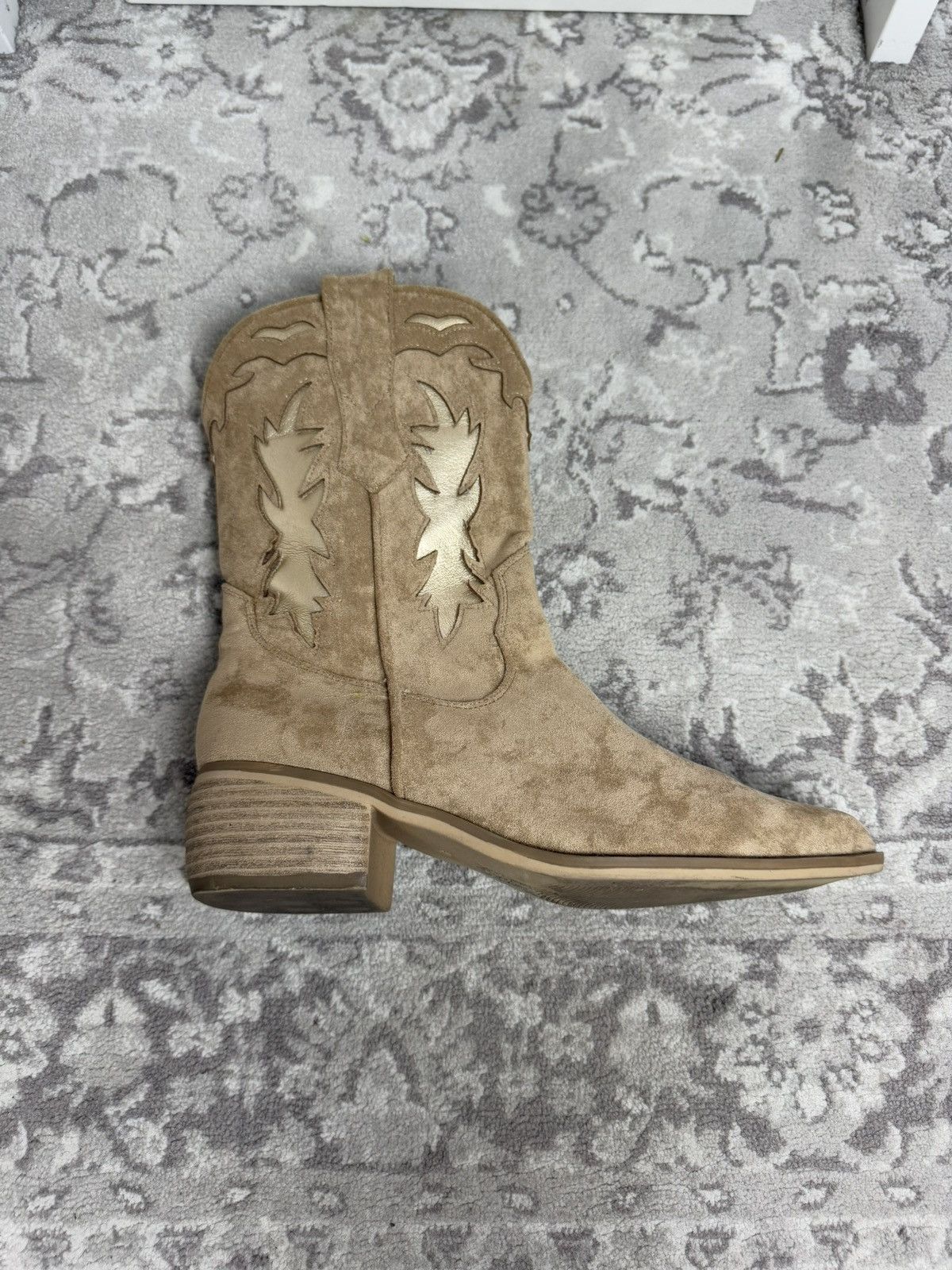 Cowboy Equipment × Vintage Vintage 90s suede cowboy boots US 7 western casual streetwear Size US 7 / EU 40 - 4 Thumbnail