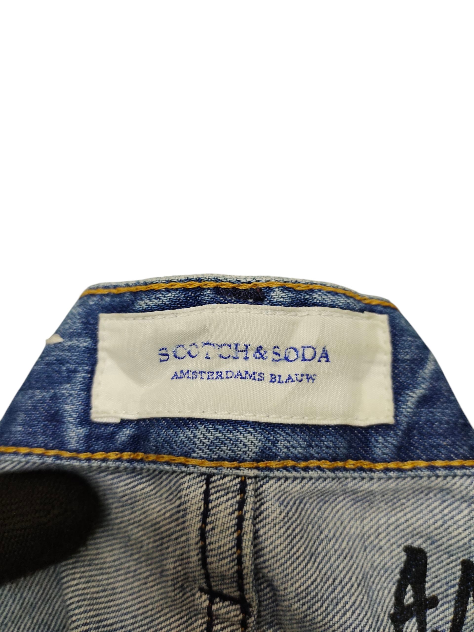 Scotch & Soda Vintage Y2k Scotch & Soda Clawmark Distress Faded Jeans Size US 30 / EU 46 - 11 Thumbnail