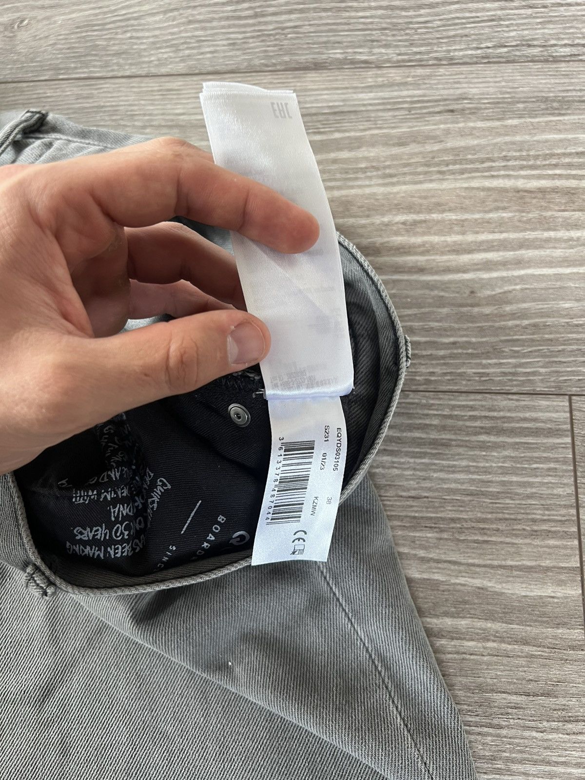 Quiksilver Archival Sk8 Quicksilver Opium Gray Baggy Jeans Shorts Size US 40 / EU 56 - 19 Thumbnail