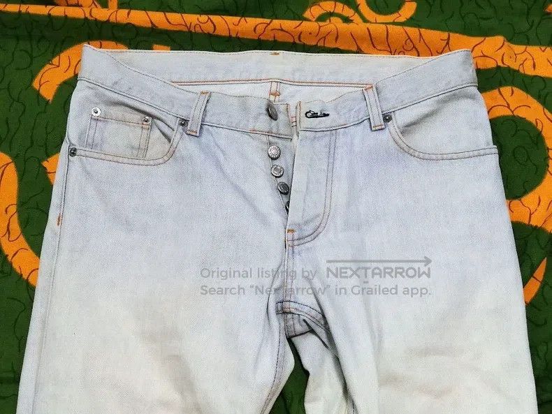 Helmut Lang HELMUT LANG 00s My Era Light Blue Washed Denim Jeans Size US 32 / EU 48 - 3 Thumbnail