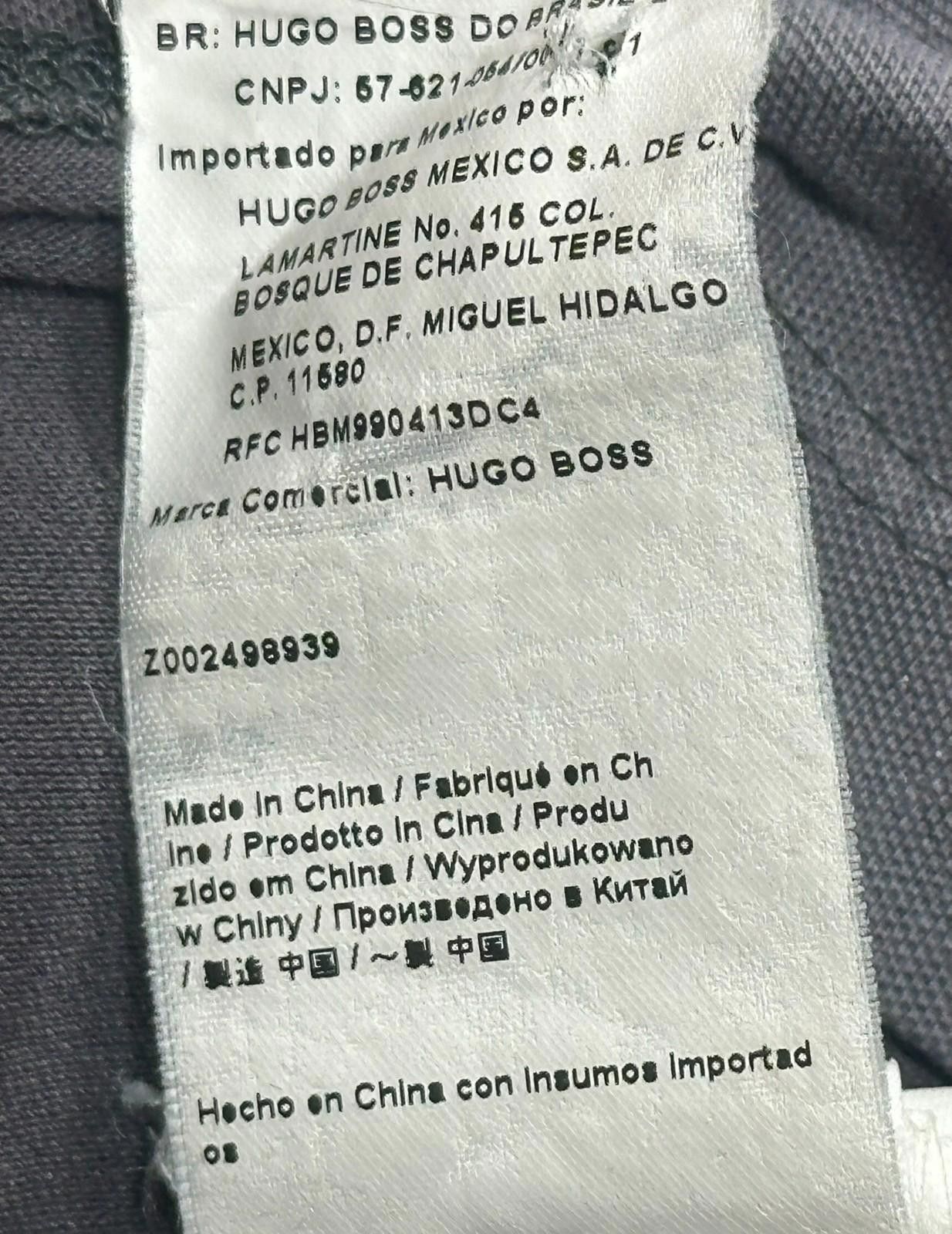Hugo Boss Hugo Boss 1/4 Button Polo Shirt Gray Mens L Size US L / EU 52-54 / 3 - 6 Thumbnail