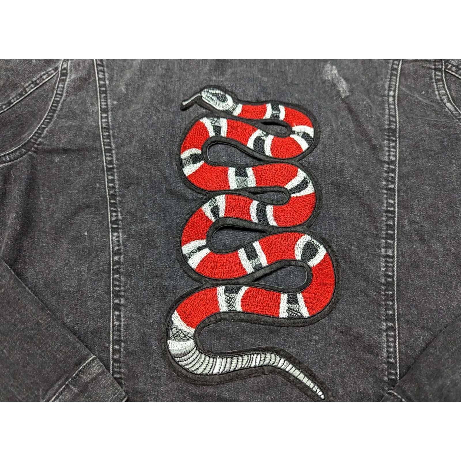 Vintage Blue de Genes Progretto Heritage Mens Denim Black Jacket L Size US L / EU 52-54 / 3 - 7 Thumbnail