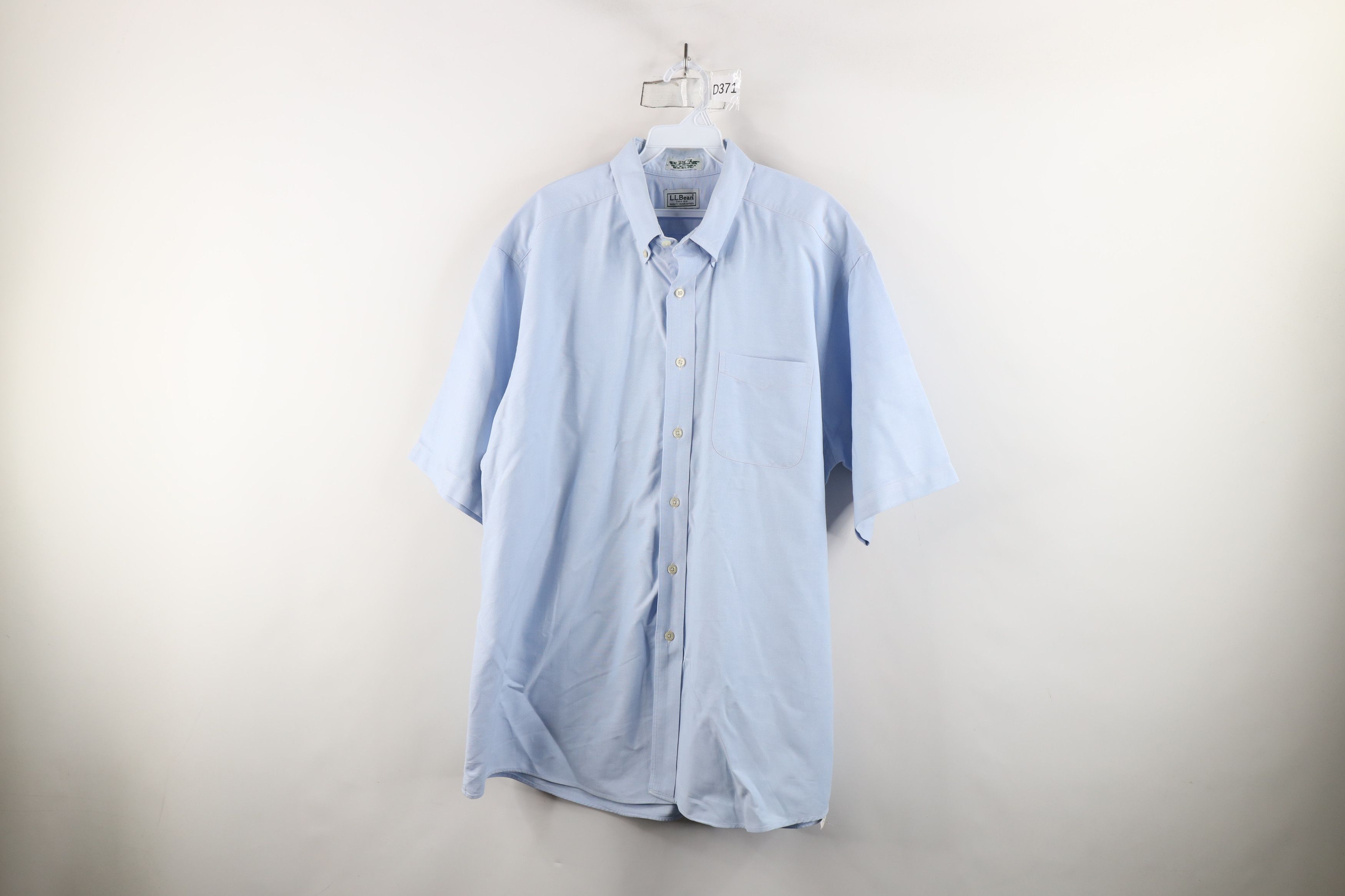 L.L. Bean × Vintage Vintage 90s LL Bean Oxford Collared Button Down Shirt Blue Size US M / EU 48-50 / 2 - 1 Thumbnail
