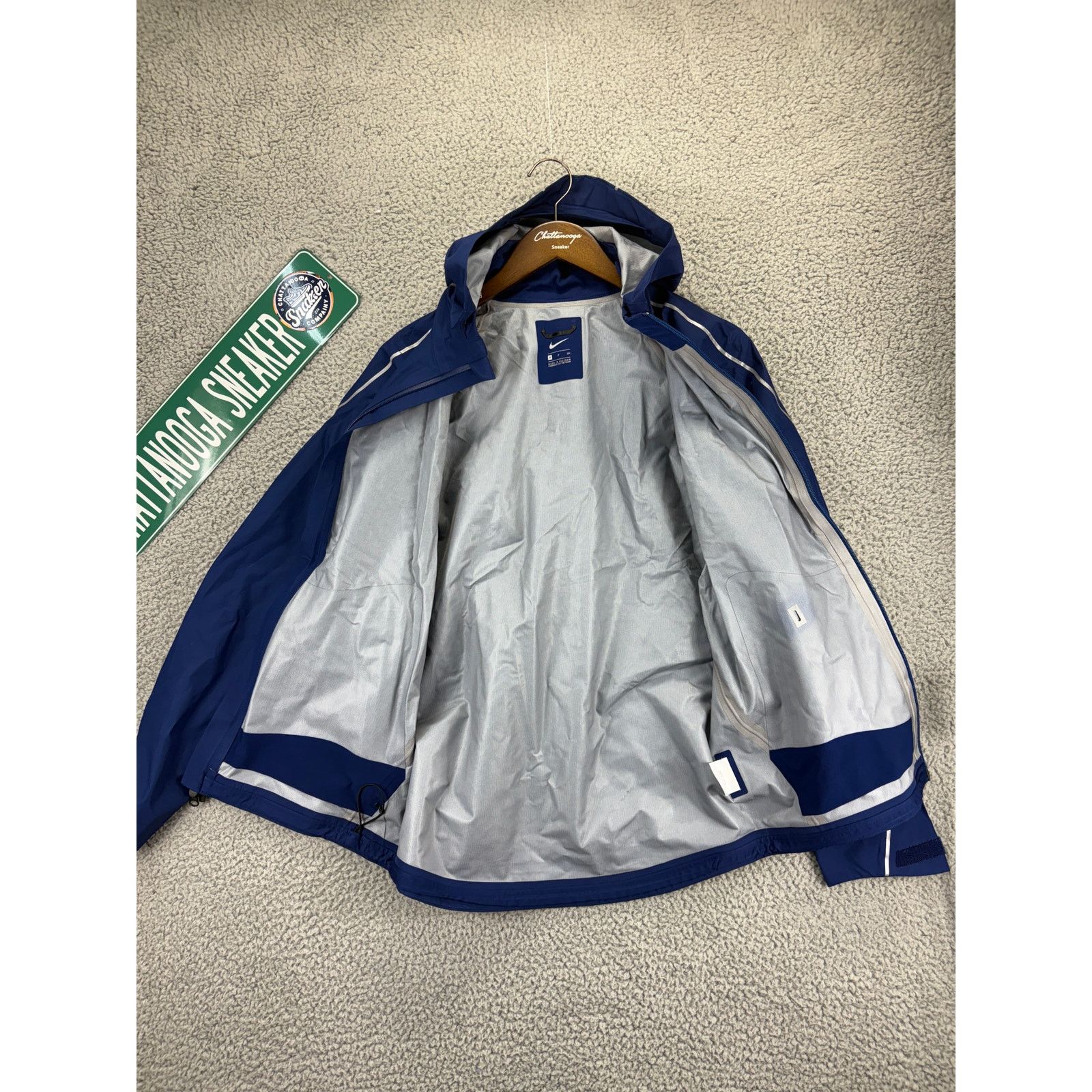 Nike Nike Pro Elite Storm Running Jacket Men S Blue Waterproof Size US S / EU 44-46 / 1 - 8 Thumbnail