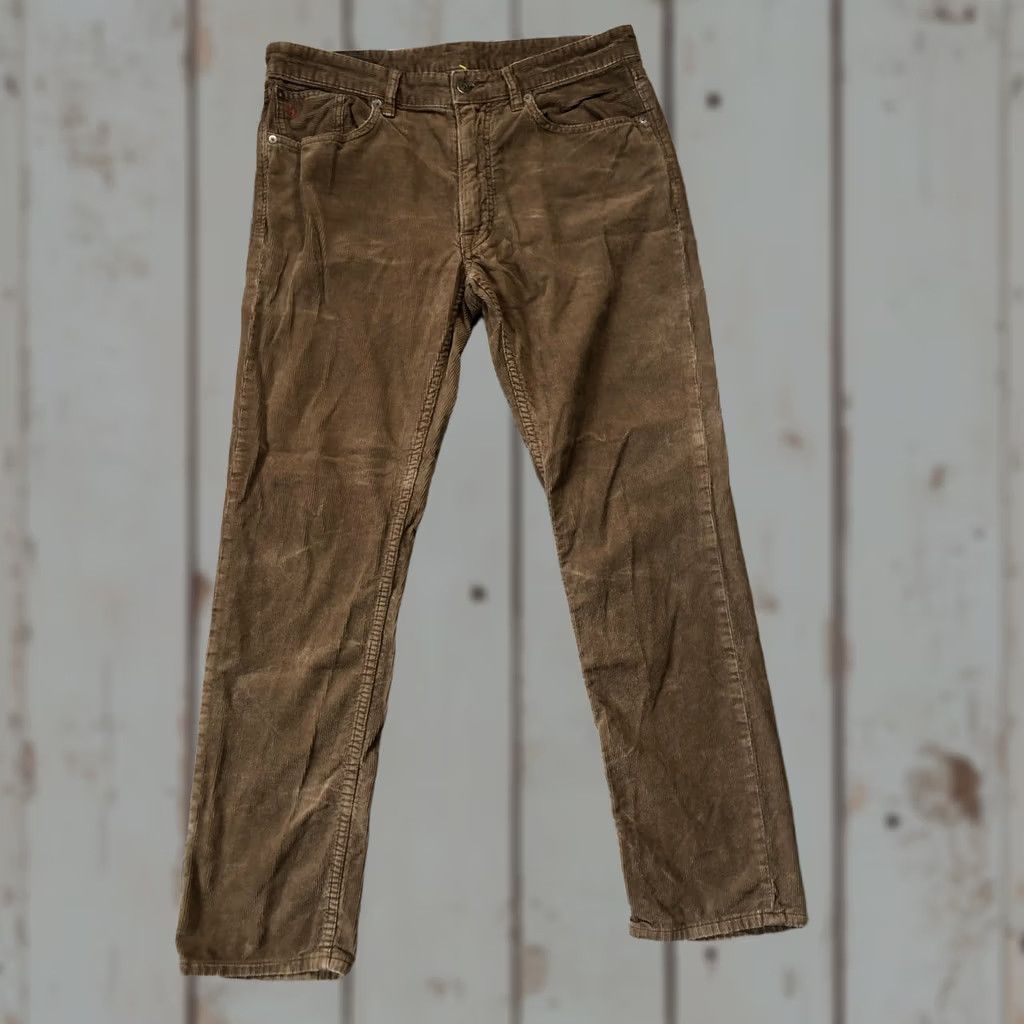 Polo Ralph Lauren Polo Ralph Lauren Pants Mens 34x30 Brown Corduroy Straight Leg RL Embroidered Size US S / EU 44-46 / 1 - 1 Thumbnail
