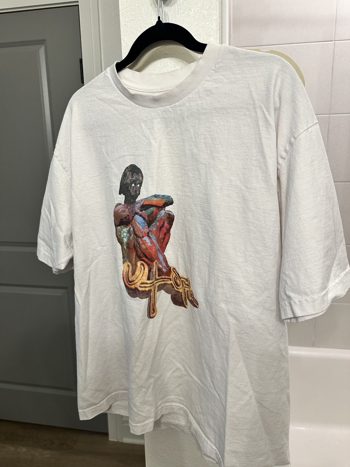 Travis Scott Travis Scott Utopia B1 Tee White Size US XL / EU 56 / 4 - 3 Thumbnail