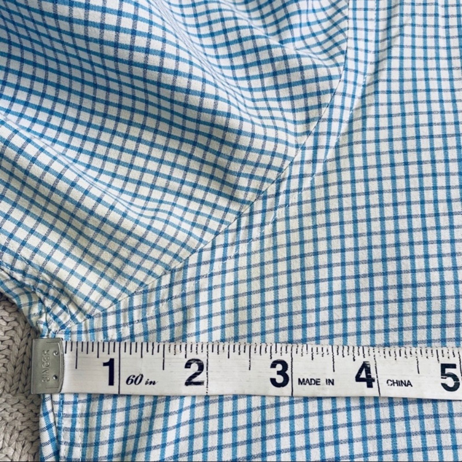 Barneys New York Barney’s blue gingham button down Size US M / EU 48-50 / 2 - 8 Thumbnail