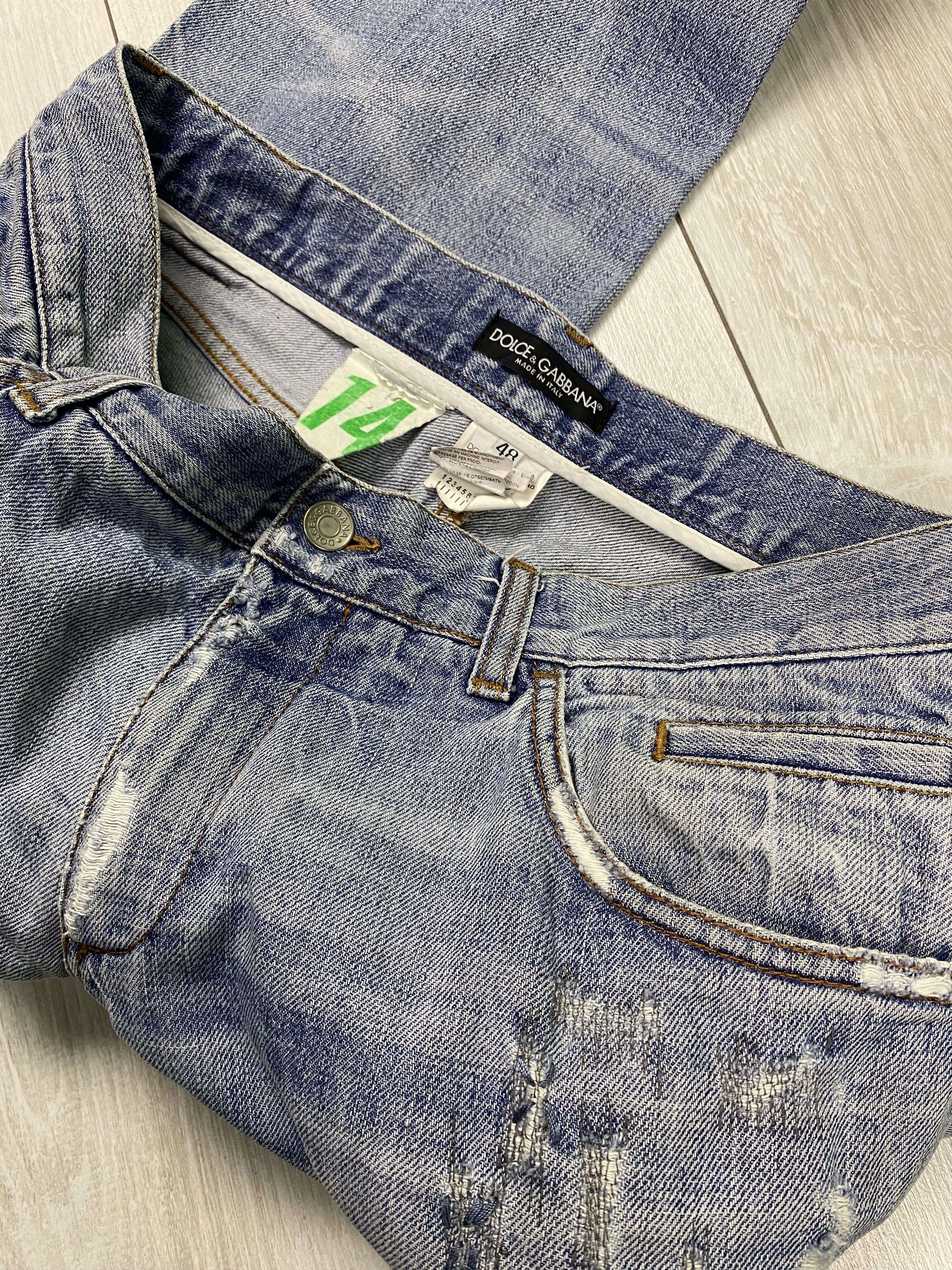 Dolce & Gabbana Vintage Dolce Gabbana distressed washed denim stright jeans Size US 32 / EU 48 - 12 Thumbnail