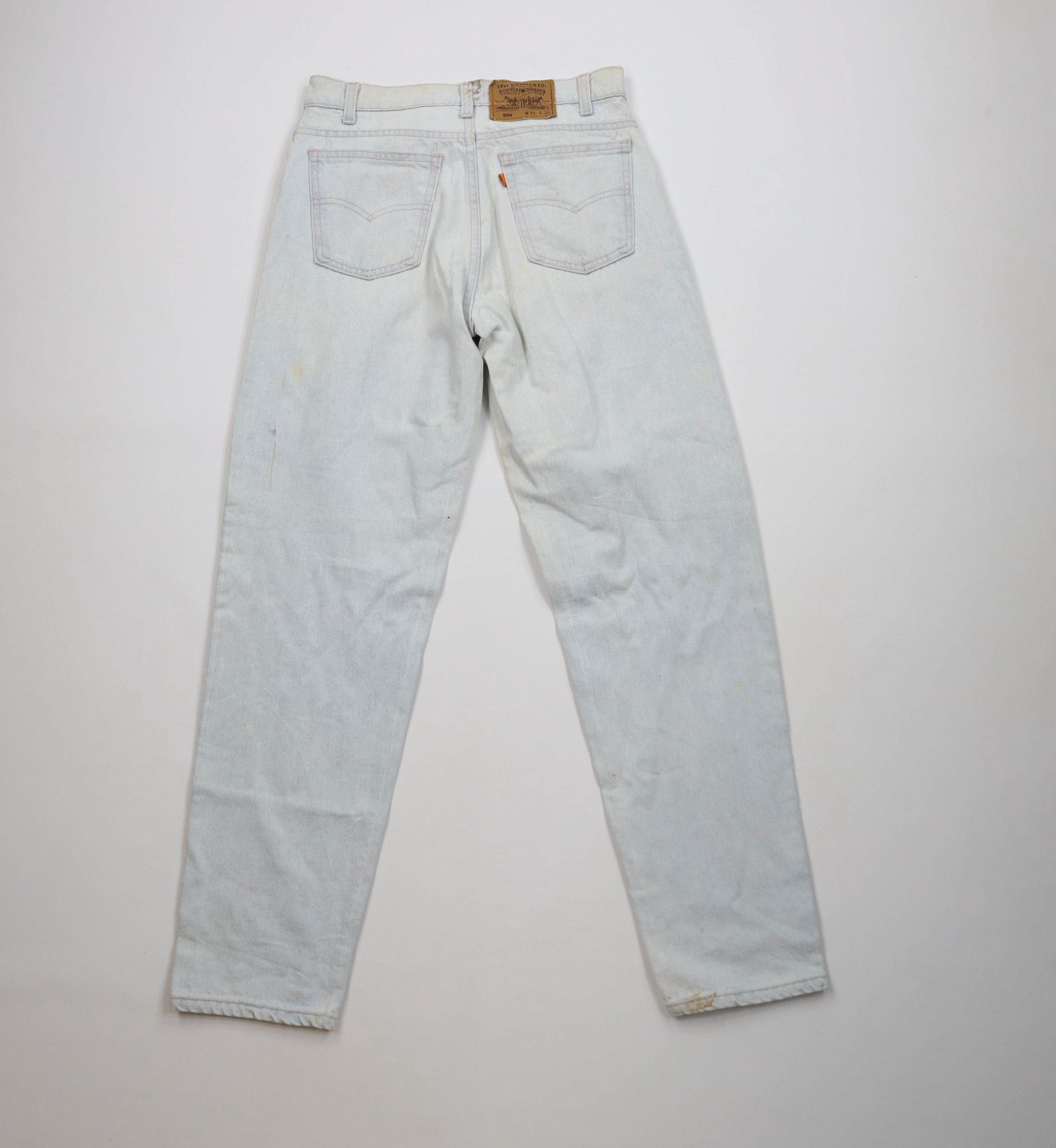 Levi's Vintage 80s Levis 550 Orange Tab Relaxed Fit Denim Jeans USA Size US 31 - 11 Thumbnail