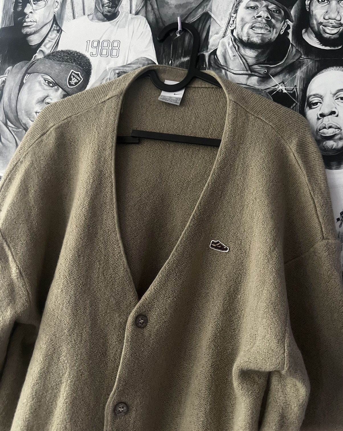 Nike × Vintage Nike Vintage Beige Sweater Size XL / US 12-14 / IT 48-50 - 1 Thumbnail
