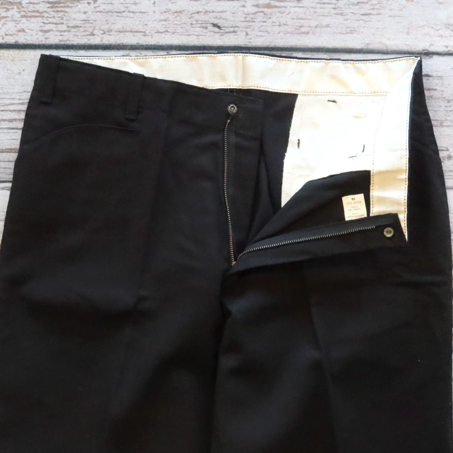 Ben Davis VINTAGE Ben Davis Work Pants Union Made in USA Yellow Tag Size 38 Black Pants Mens Size US 38 / EU 54 - 4 Thumbnail