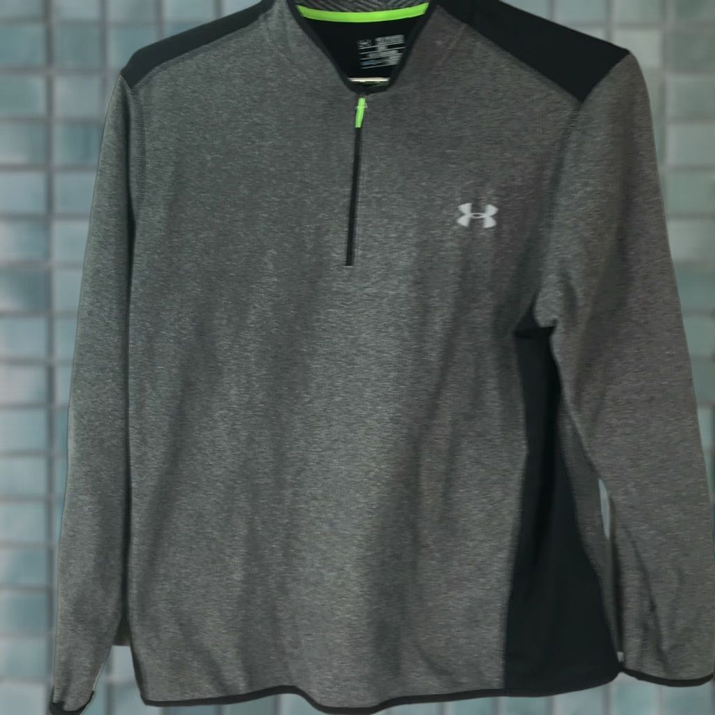 Under Armour VINTAGE Under Armour Cold Gear Mens Casual Regular Long Sleeves Gray Sweaters 2XL Size US XXL / EU 58 / 5 - 1 Thumbnail