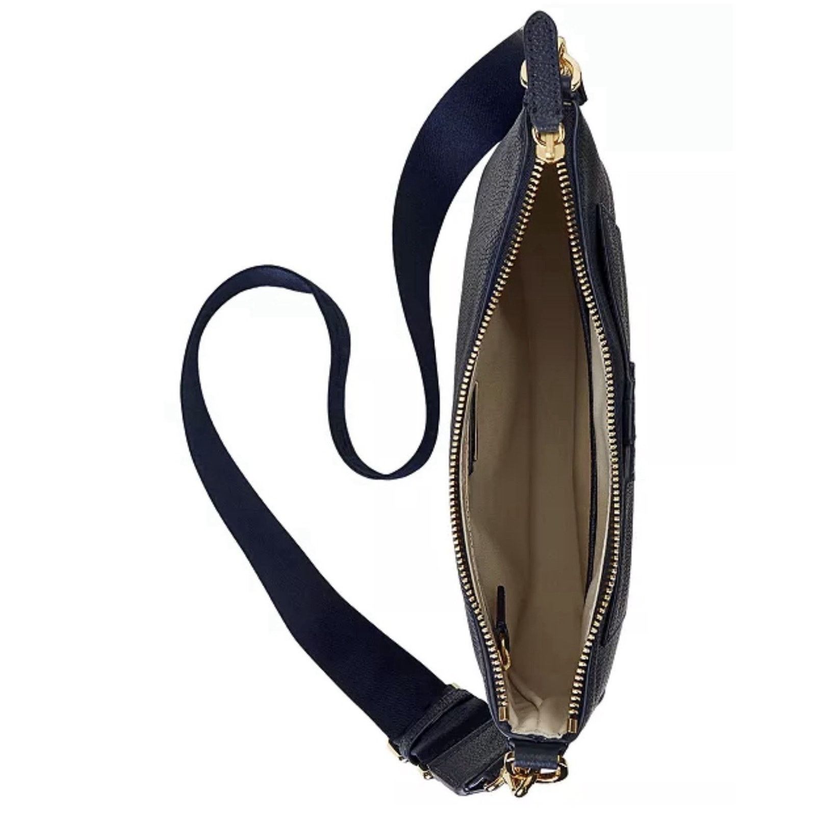 Polo Ralph Lauren NWT Lauren Ralph Lauren Cameryn Leather Small Crossbody Navy Size ONE SIZE - 8 Thumbnail