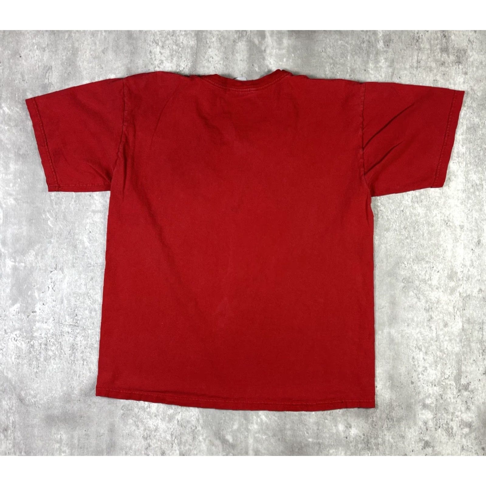 Nike VINTAGE Nike V-Neck T Shirt Red Womens M T-Shirt 90s Embroidered Cotton Short Sleeve Basic Regular Size M / US 6-8 / IT 42-44 - 2 Thumbnail