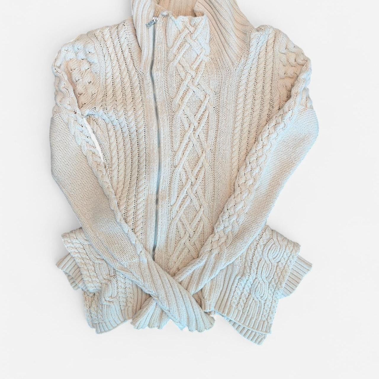 Bcbgmaxazria BCBGMAXAZRIA Women's cream white Cardigans Size US 27 - 1 Thumbnail