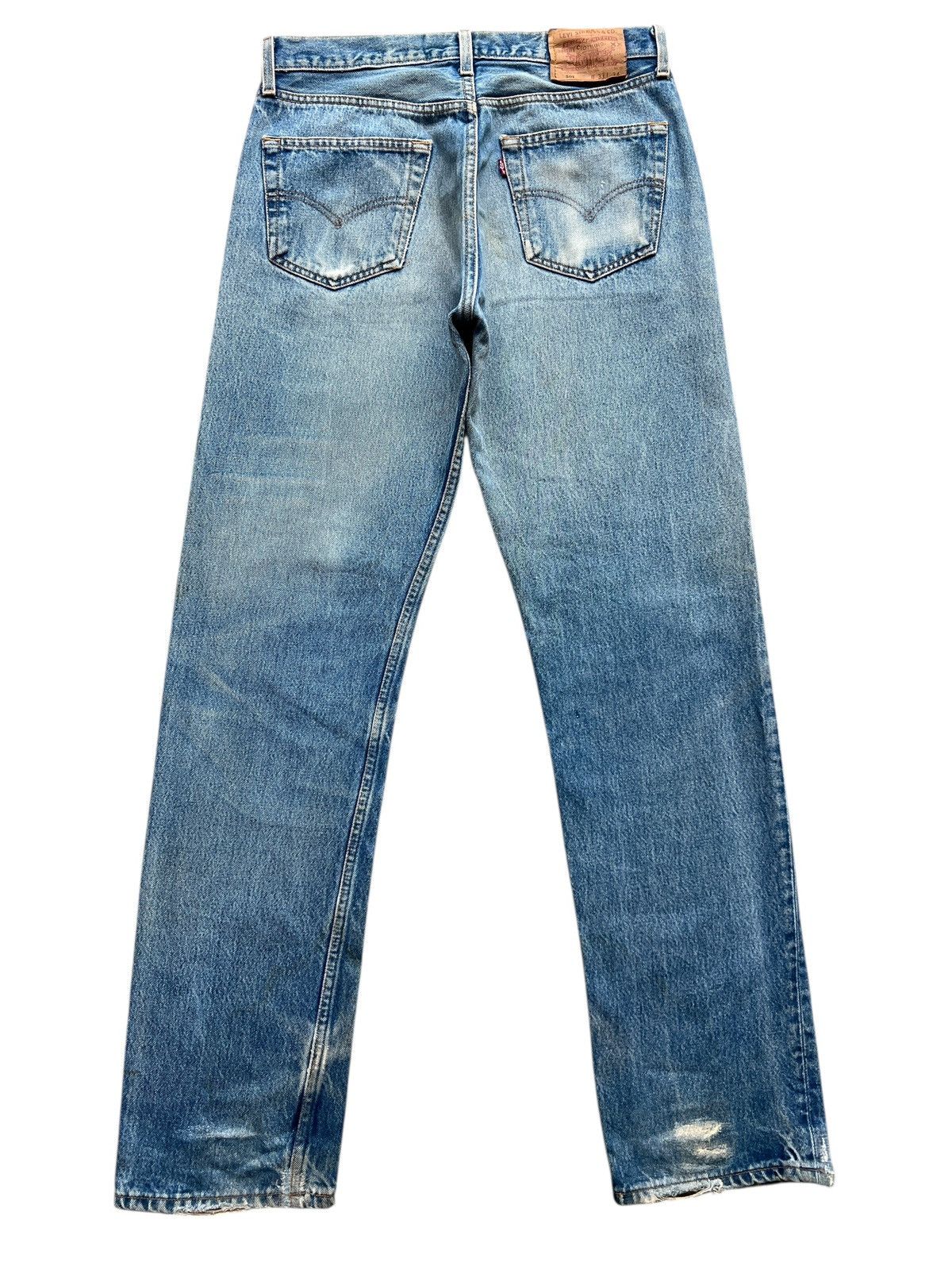 Levi's Vintage Levis 501 Distressed Denim Jeans 33x33 Size US 33 - 3 Thumbnail