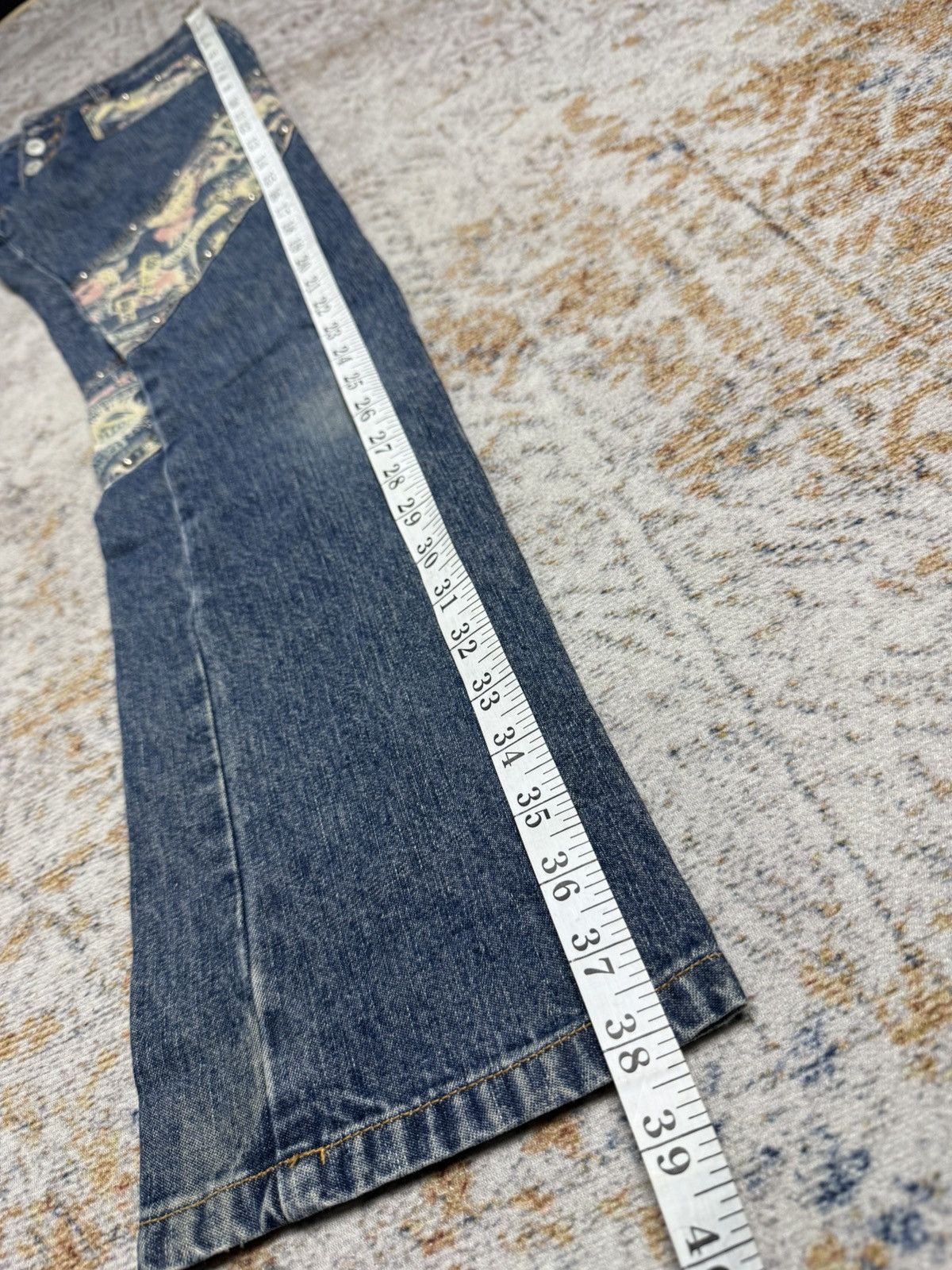 Tornado Mart Cat ifsix style y2k denim pants Size US 29 - 13 Thumbnail