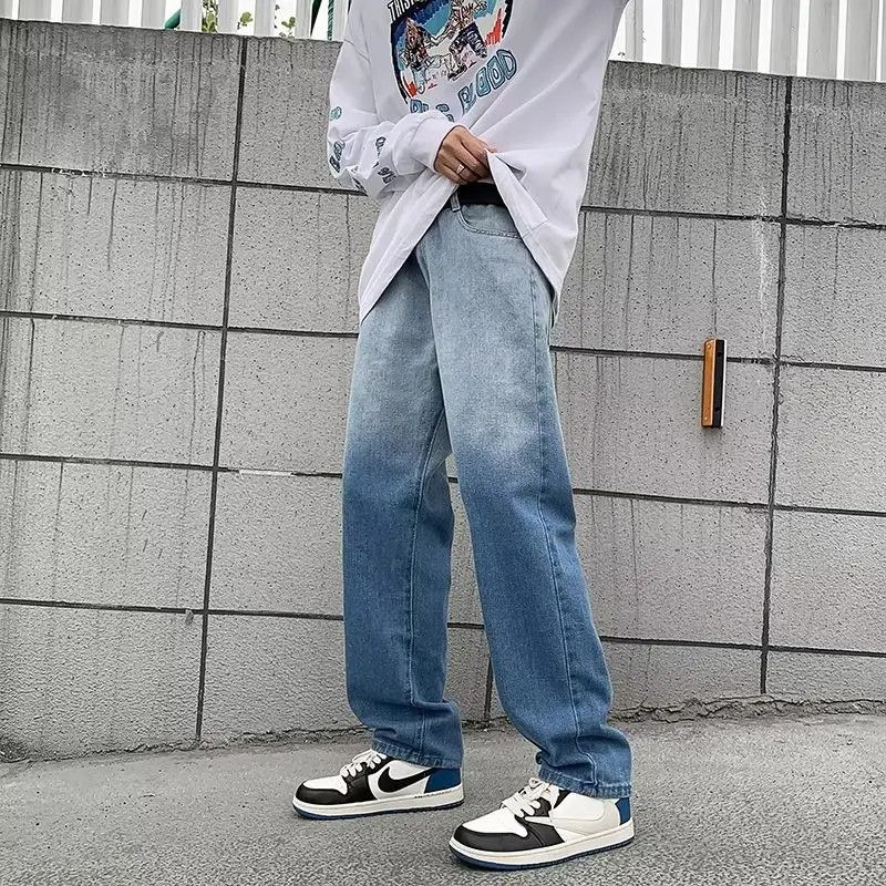 Japanese Brand × Jean Retro loose wide leg straight leg jeans Size US 32 / EU 48 - 6 Thumbnail