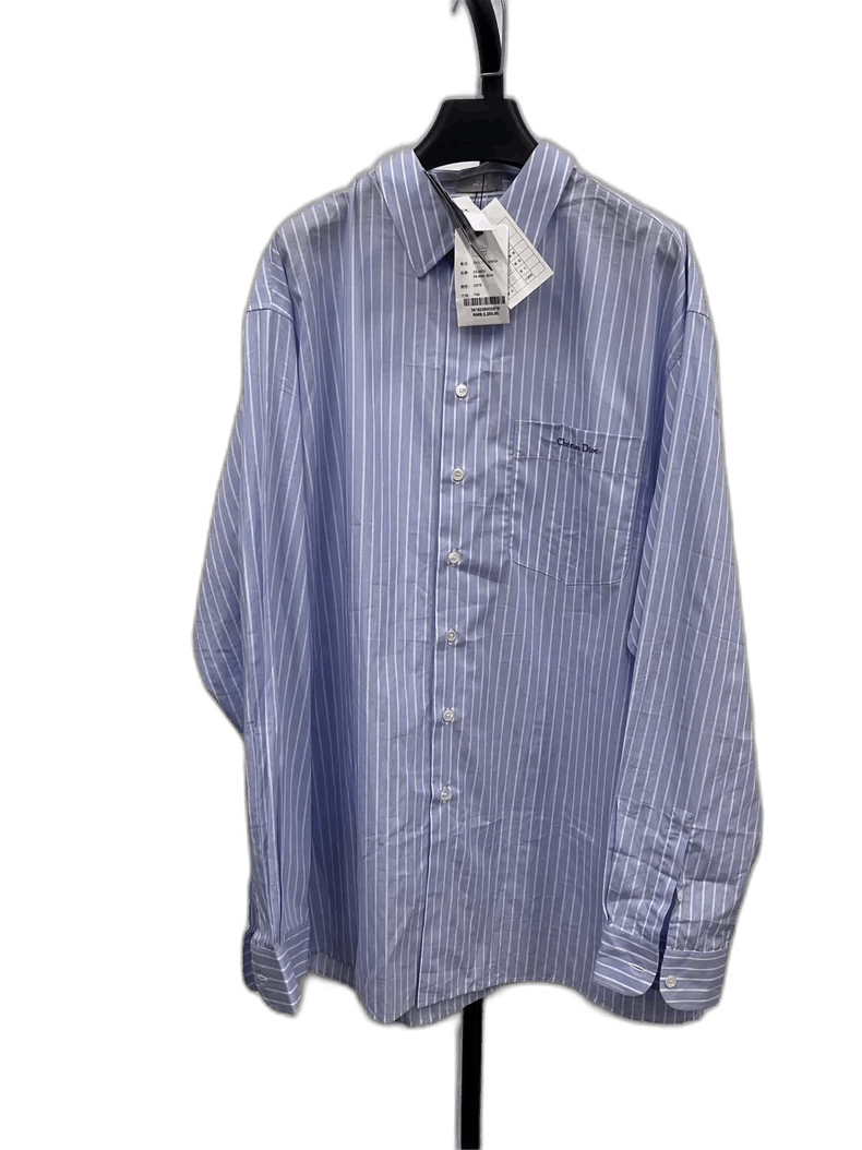Dior Dior Long Sleeve Button-Up Shirt with Stripes Size US M / EU 48-50 / 2 - 1 Thumbnail