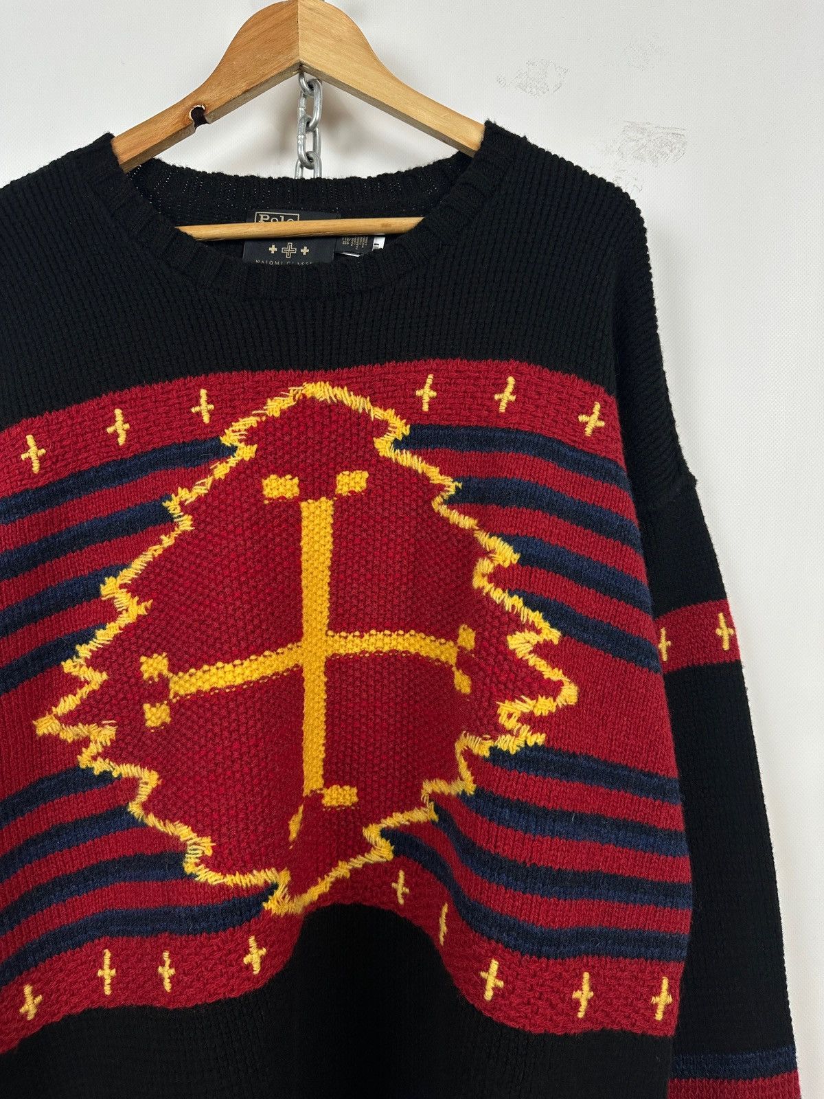Polo Ralph Lauren Polo Ralph Lauren x Naiomi Glasses Wool/Cashmere Sweater Size US XXL / EU 58 / 5 - 6 Thumbnail
