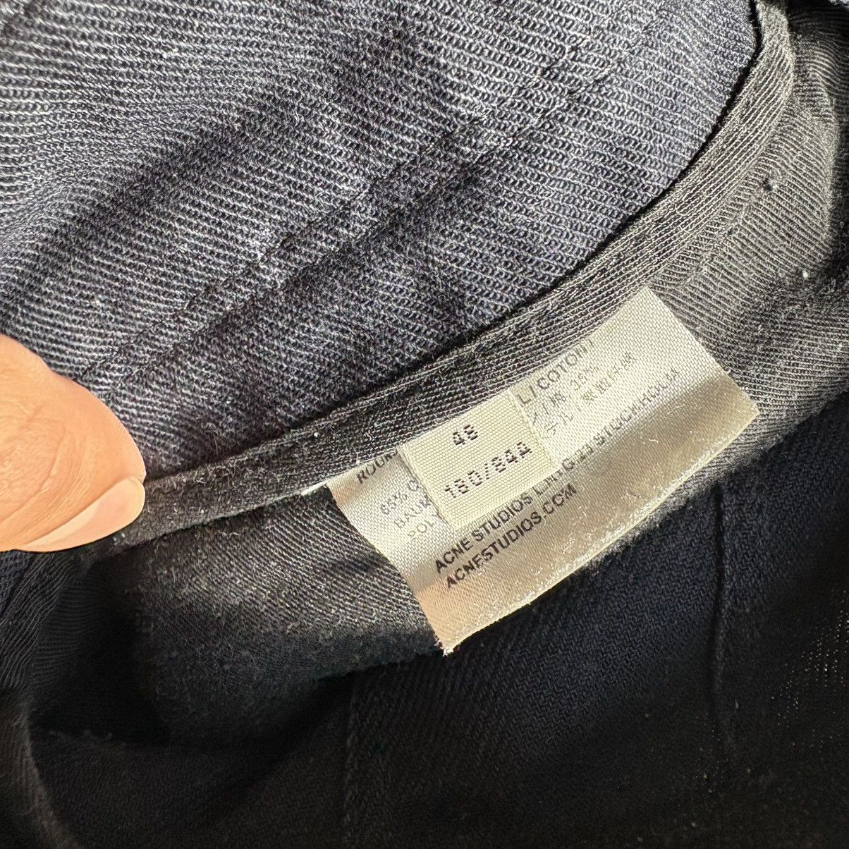 Acne Studios Navy cargo trousers with velcro ankle tabs Size US 32 / EU 48 - 4 Thumbnail