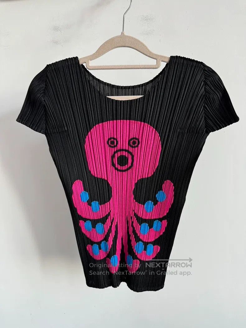 Issey Miyake Issey Miyake Black Short Sleeve Size L / US 10 / IT 46 - 1 Thumbnail