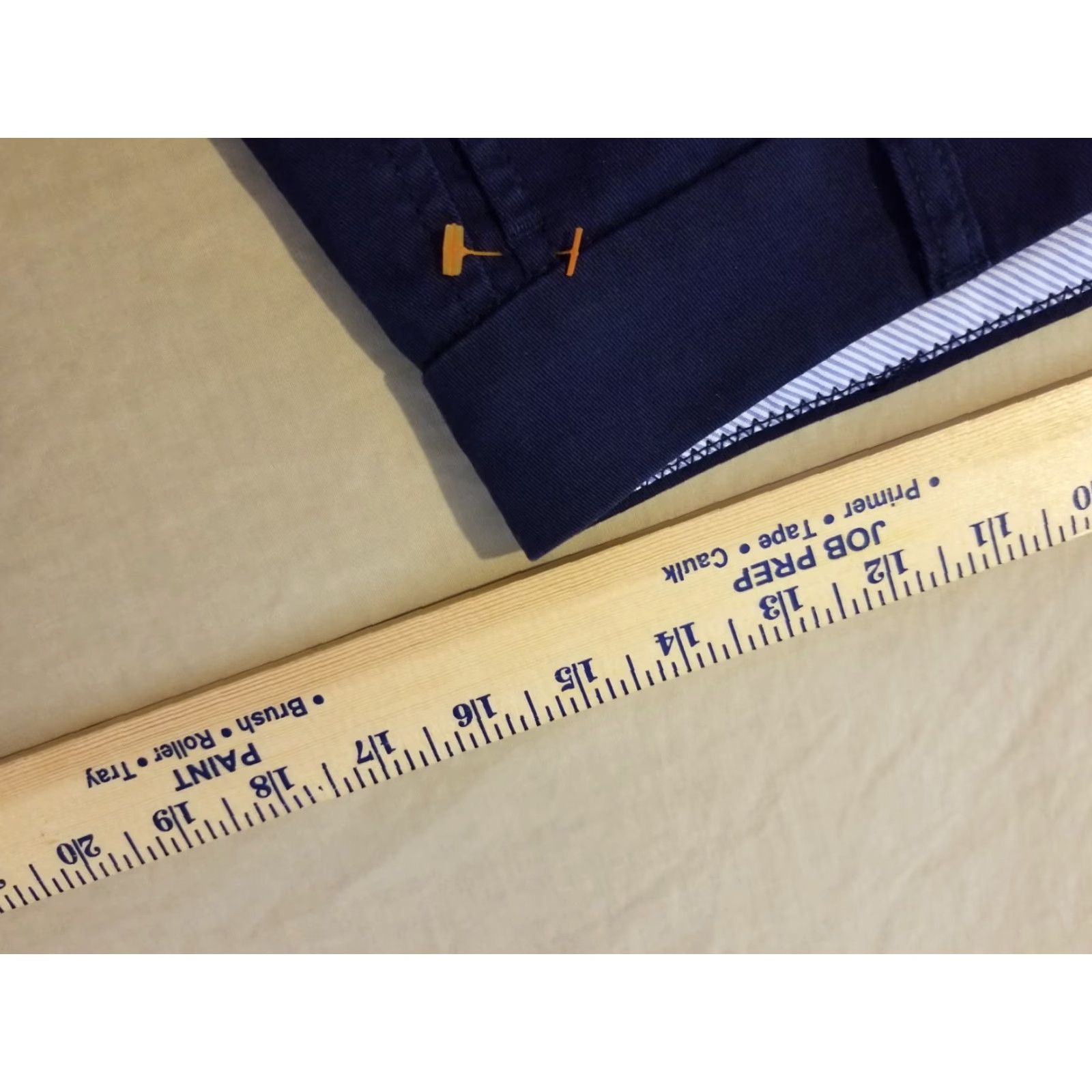 J.Crew VINTAGE? No. J.CREW Khaki Shorts Navy Blue Cotton Chino 4 Slim? Regular? (remove?) Size 27" / US 4 / IT 40 - 5 Thumbnail