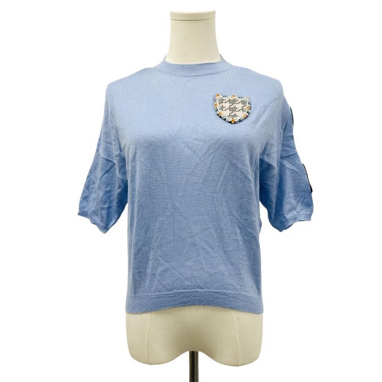 Dior Dior Bead Patch Knit Top Size 36 Size XS / US 0-2 / IT 36-38 - 1 Thumbnail