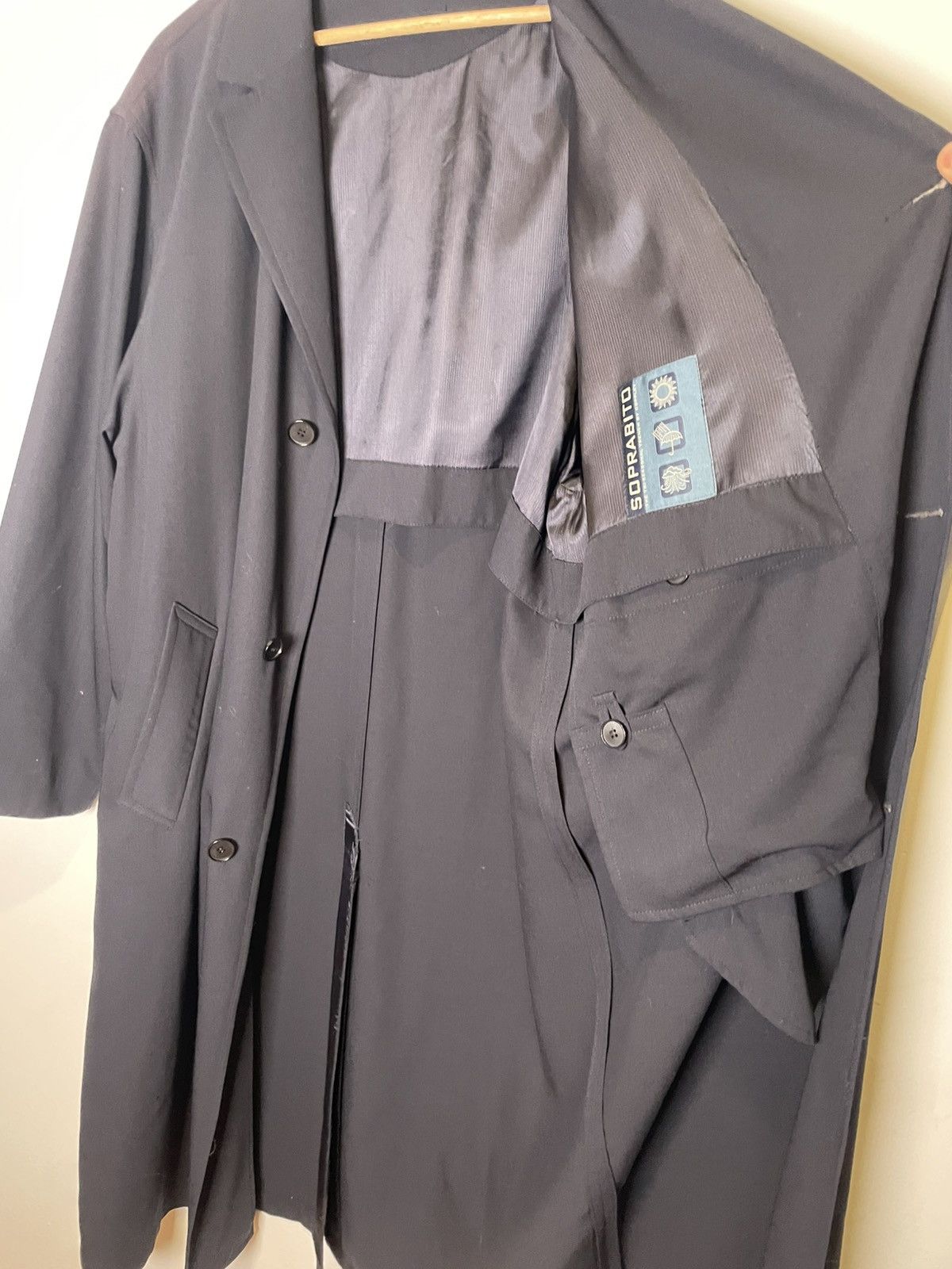 Coppley Coppley Soprabito Black Tri-Season Trench Size US L / EU 52-54 / 3 - 6 Thumbnail