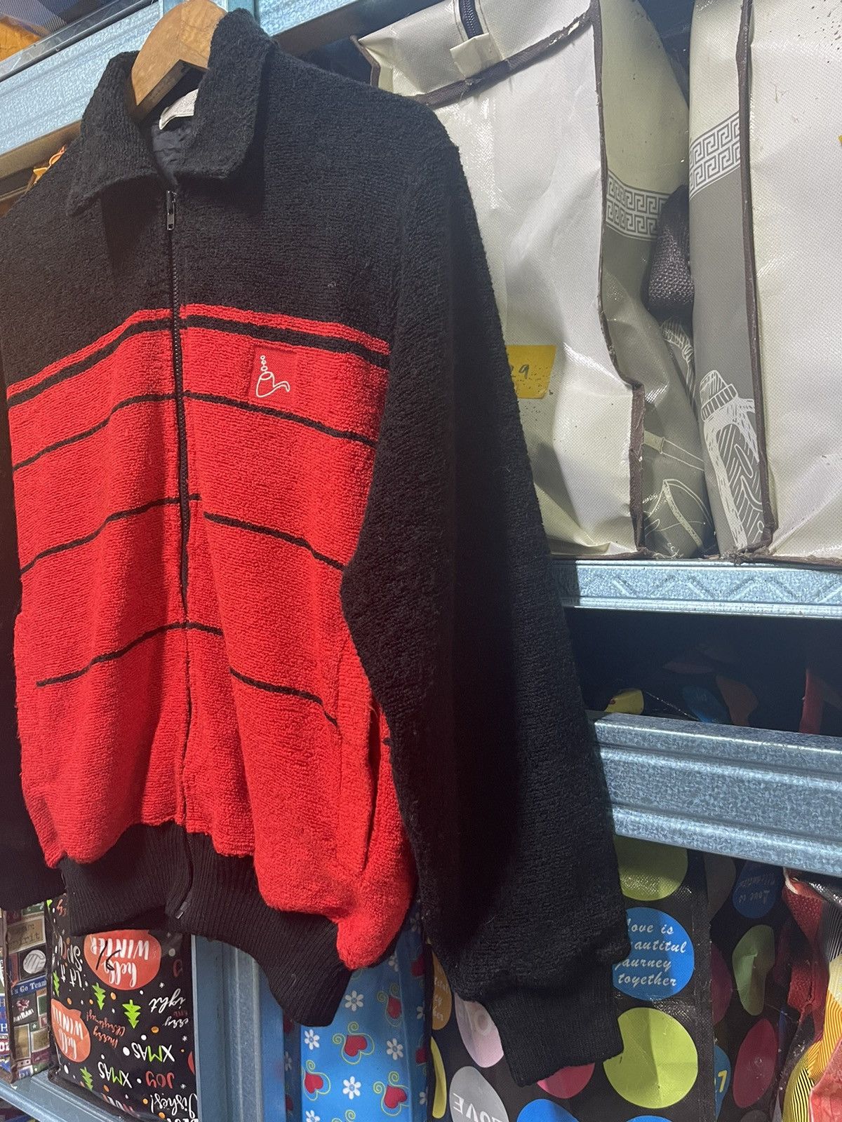 Japanese Brand × Vintage 🔥STEAL🔥 Wool Blended Red & Black Jacket By Troy Bros Size US M / EU 48-50 / 2 - 5 Thumbnail
